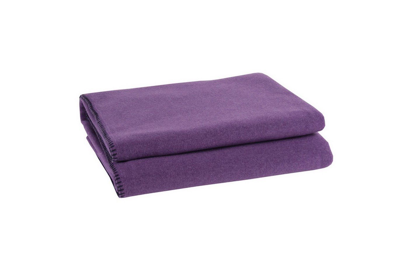 Wohndecke Soft-Fleece Decke 160 x 200 cm aubergine, zoeppritz