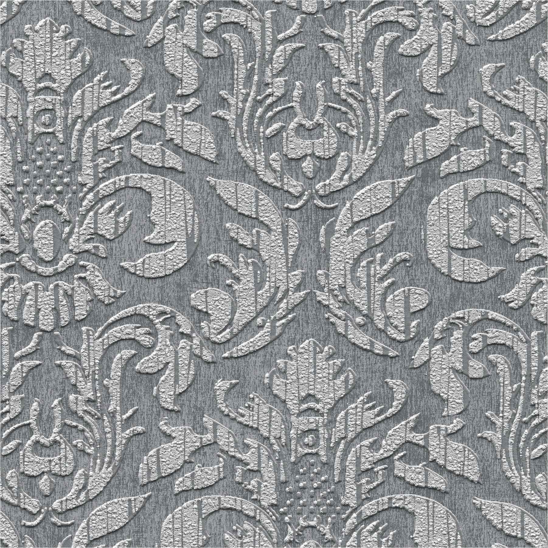 Erismann Vliestapete 10604-47 Ornament Barock Grau Modern Balance Erismann