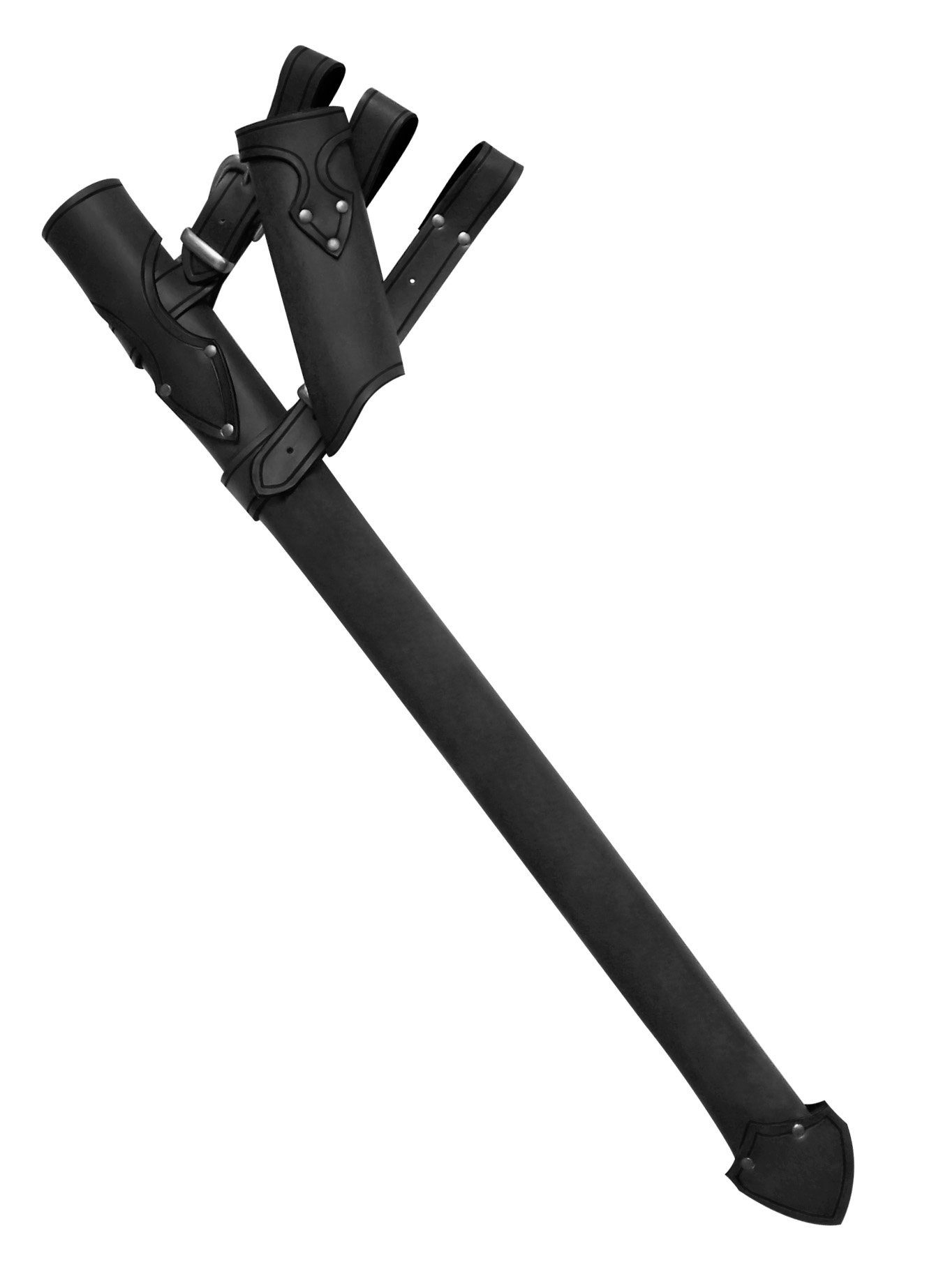 Andracor Kostüm Schwertgehänge - Ritter, Eine Schwertscheide und ein zusätzlicher Waffenhalter bieten genug Ra