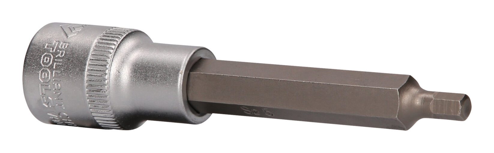 Brilliant Tools Sechskant-Bit, 1/2" Innensechskant Stecknuss, 100 mm lang, 5 mm