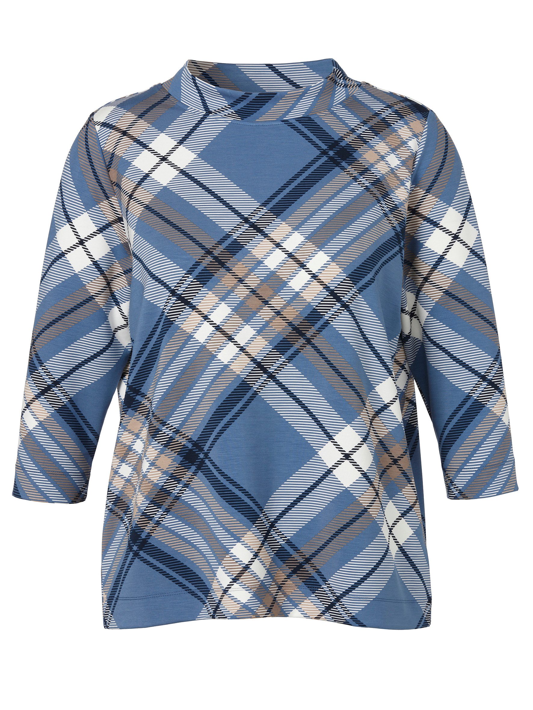 VIA APPIA Sweatshirt Sweatshirt Stehkragen 3/4 Arm