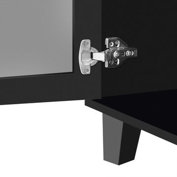 REDOM Sideboard Anrichte (mit Spiegelelementen und geometrischem Trellis-Muster, Anrichte, B/H/T: 1160 x 84x 40 cm), Kommode mit vier Schubladen und Spiegelfront
