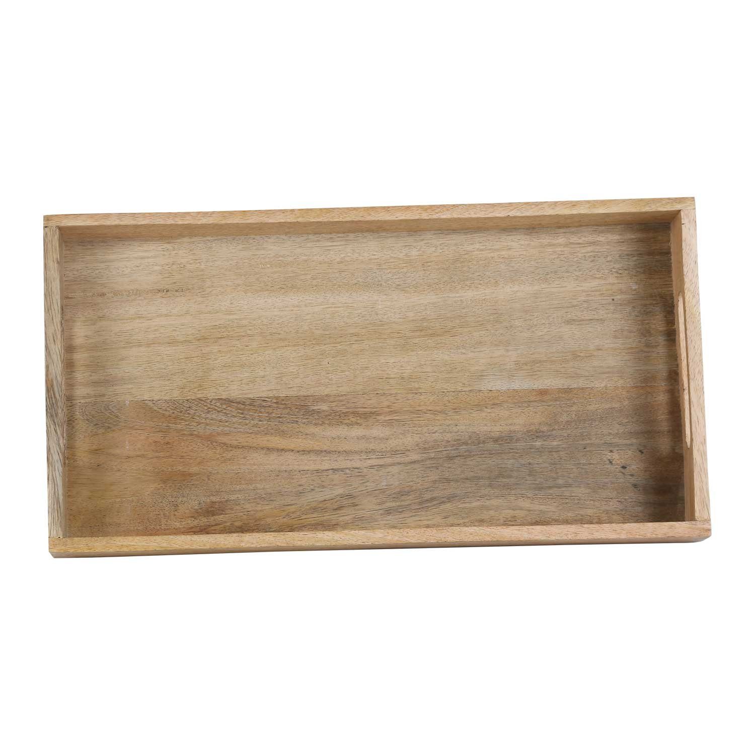 Moro Geschenkidee Holz Massivholz Weinhachten Casa Dekotablett HT400 aus Servierplatte, Serviertablett Tablett