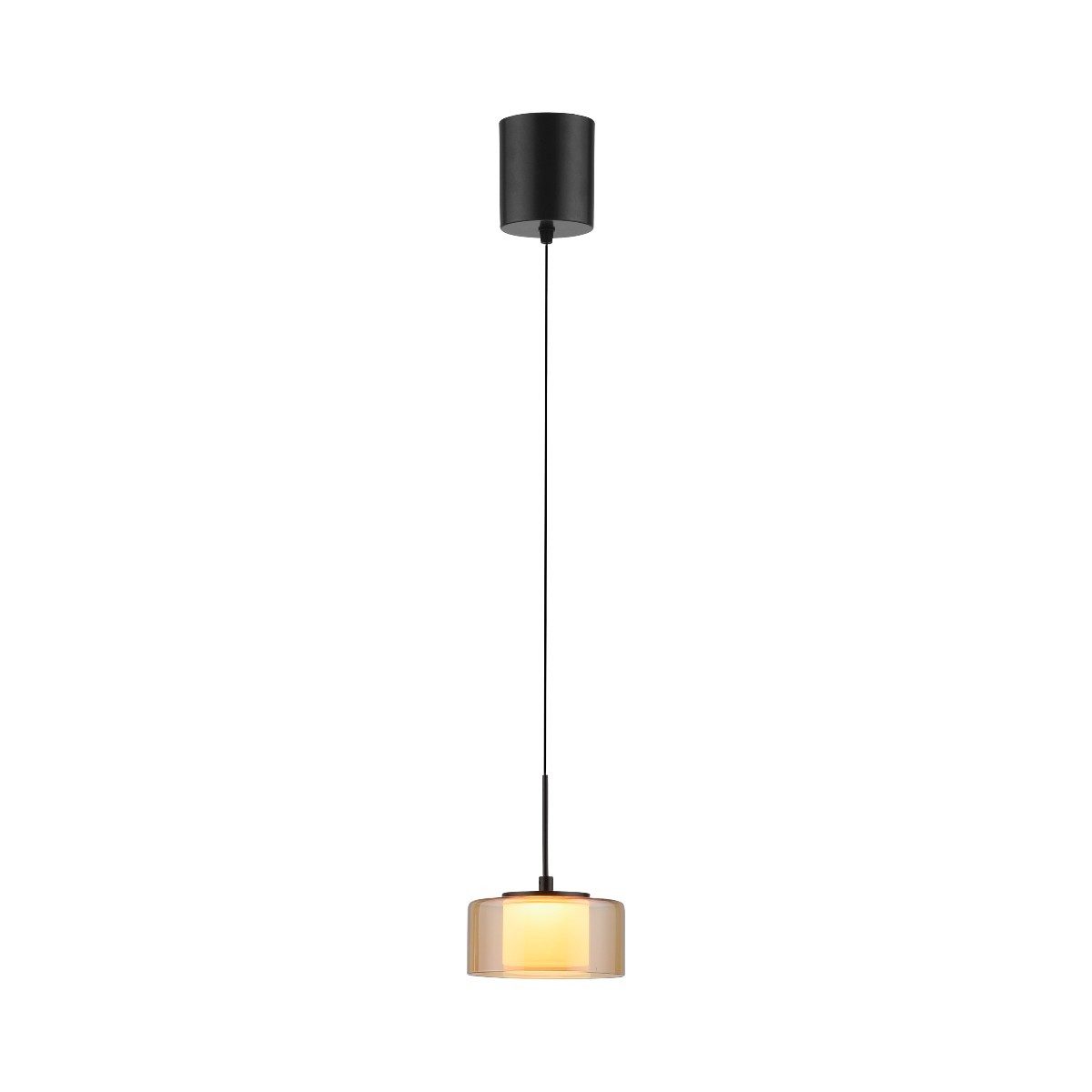 Paul Neuhaus LED Pendelleuchte Rika, stufenlose Dimmfunktion, LED fest integriert, Warmweiß, klassisches Opalglas & Amber, 1 oder 3 Flammen, Höhenverstellung