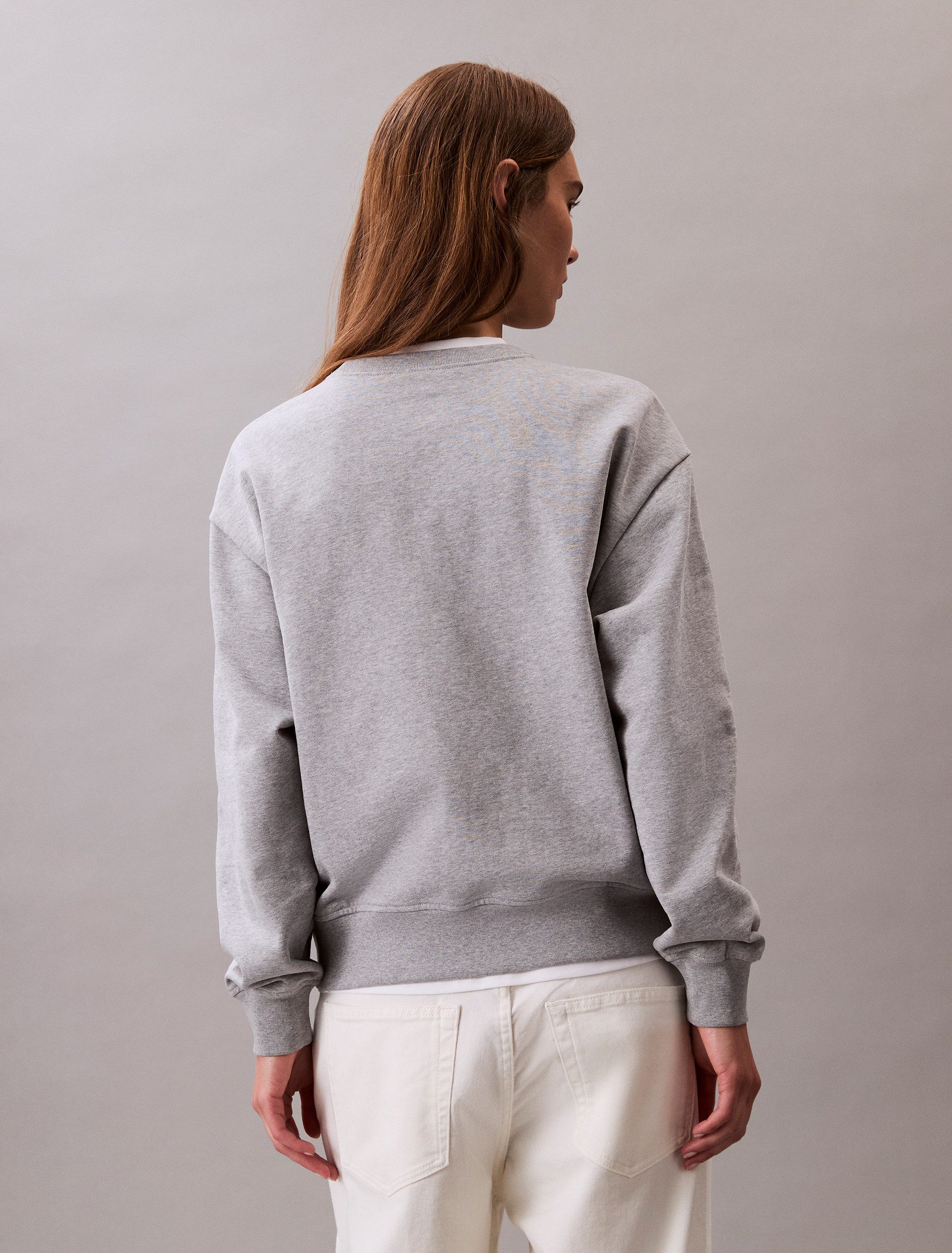 Calvin Klein Jeans Sweatshirt LS MONOLOGO FRENCH TERRY RLXD CR, Logoschriftzug