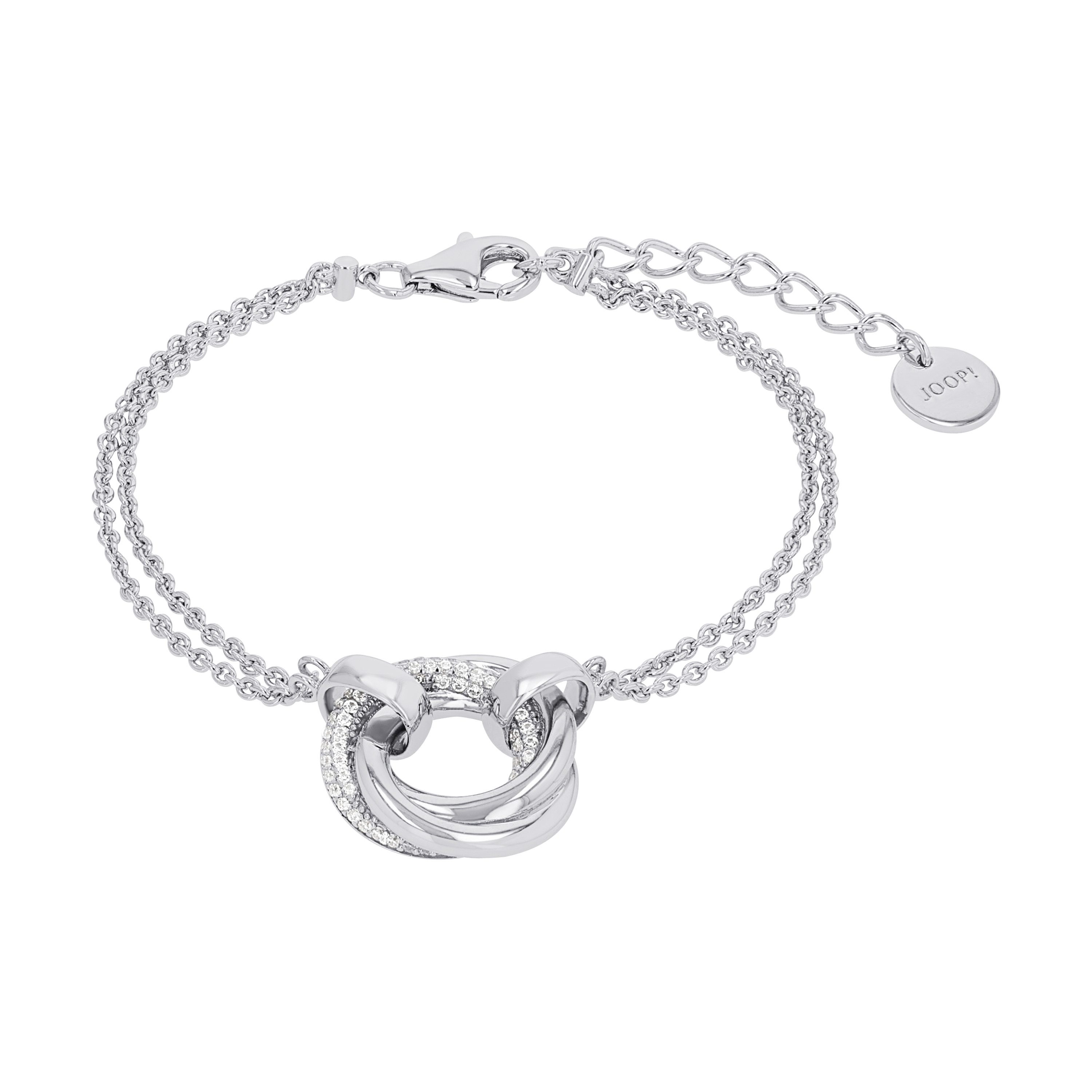 JOOP! Silberarmband Joop! Damen Armband 2040544 Silber 925, rhodiniert, Zirkonia (kein Set, 1-tlg., kein Set)