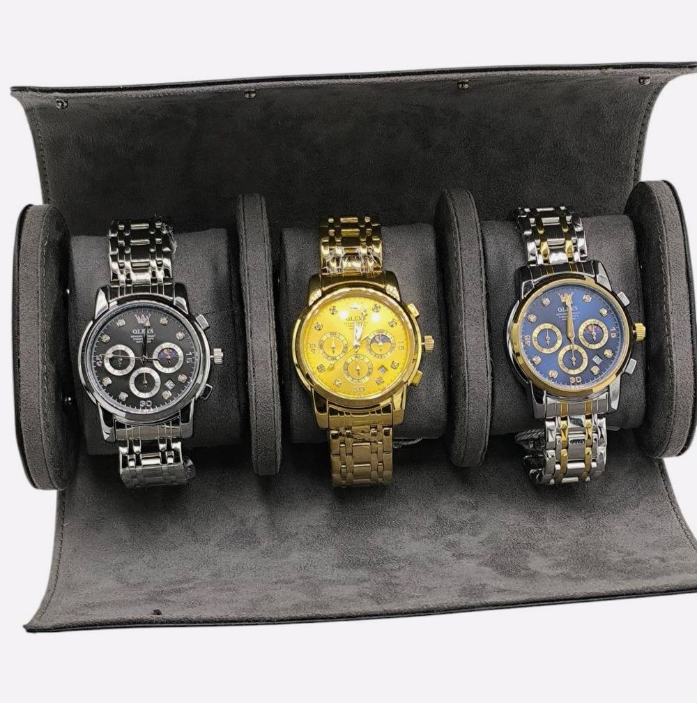 OLEVS Quarzuhr Geschenkset Uhrenrolle inkl 3x günstig online kaufen