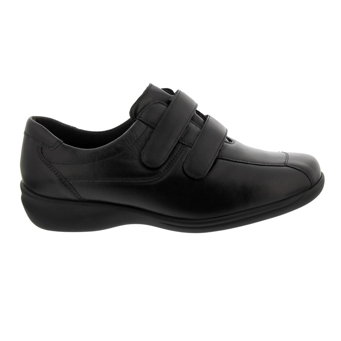 Waldläufer Millu-Soft, Klett-Halbschuh, Orthotritt, Leder / Stretch, W Klettschuh