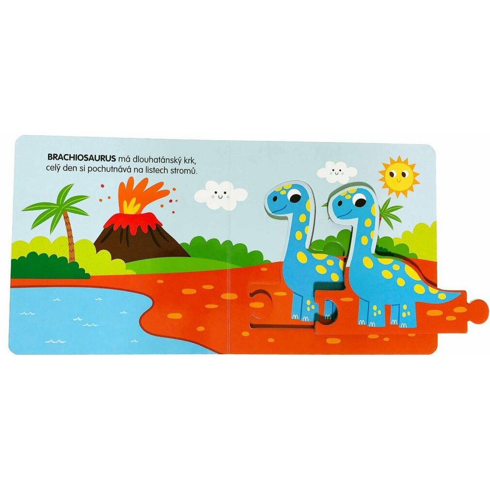 Spiel Buch mit Rätsel: Dinosaurier