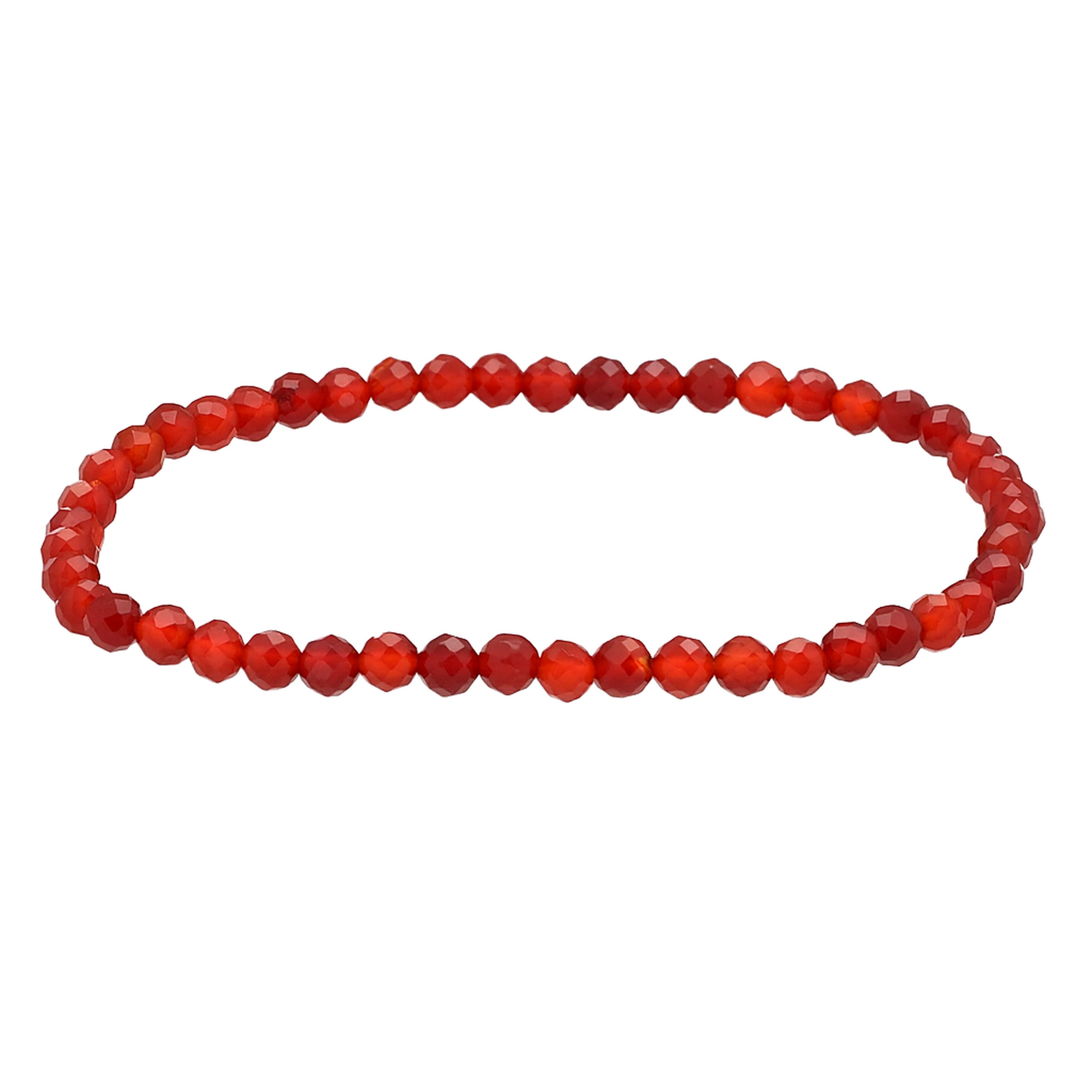 Lebensquelle Plus Armband Facettiert 4 mm, 19 cm Länge, Inklusive Edelsteinkarte