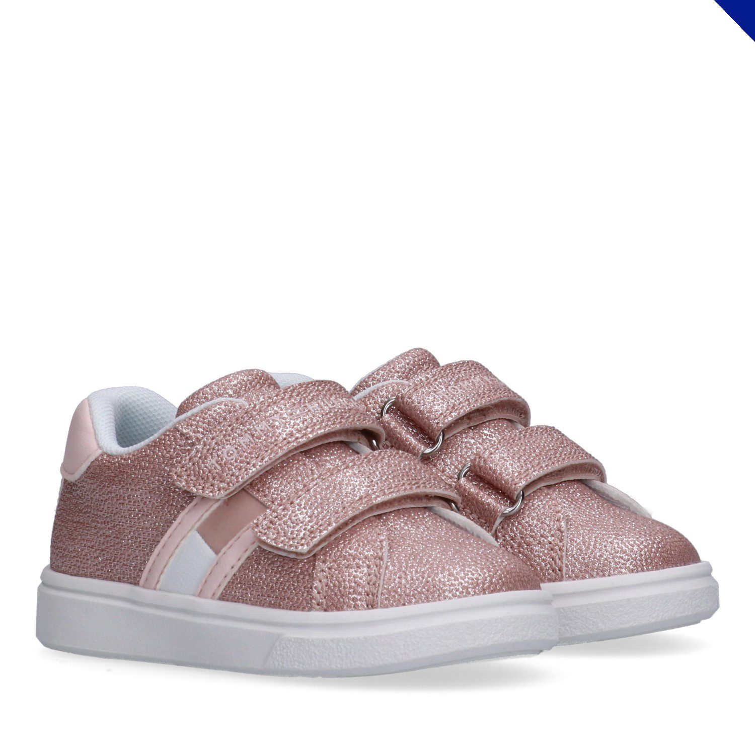 Tommy Hilfiger Sneaker Schlupfschuh Klettschuh, Mädchenschuh mit allover Glitzer