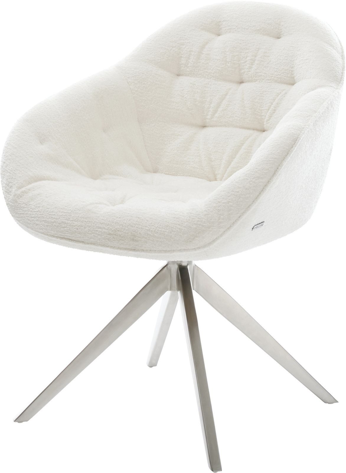 DELIFE Polsterstuhl Gaio-Flex, Kreuzgestell breit Edelstahl günstig online kaufen