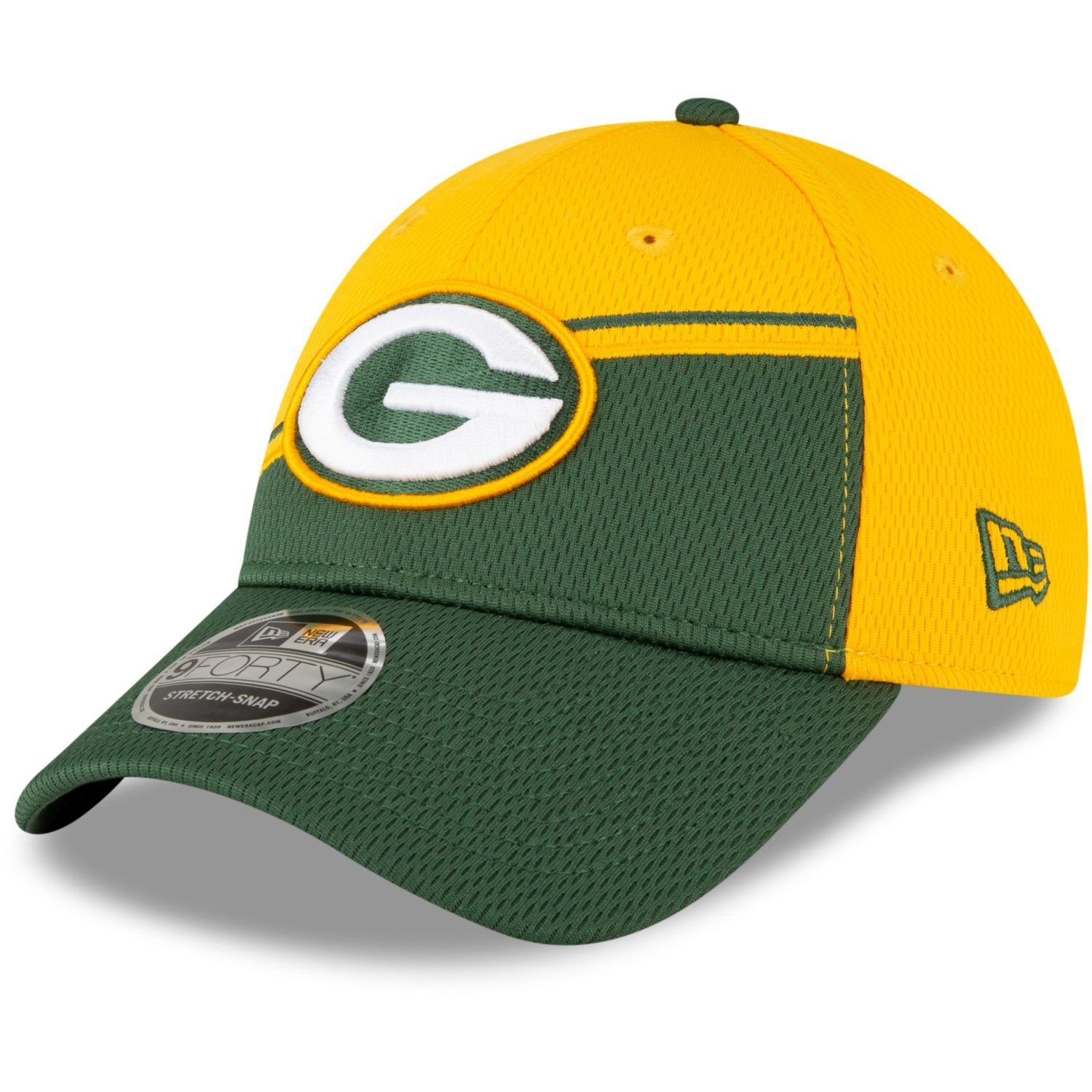 New Flex Bay Packers Era 9Forty Green SIDELINE Stretch 2023 Cap