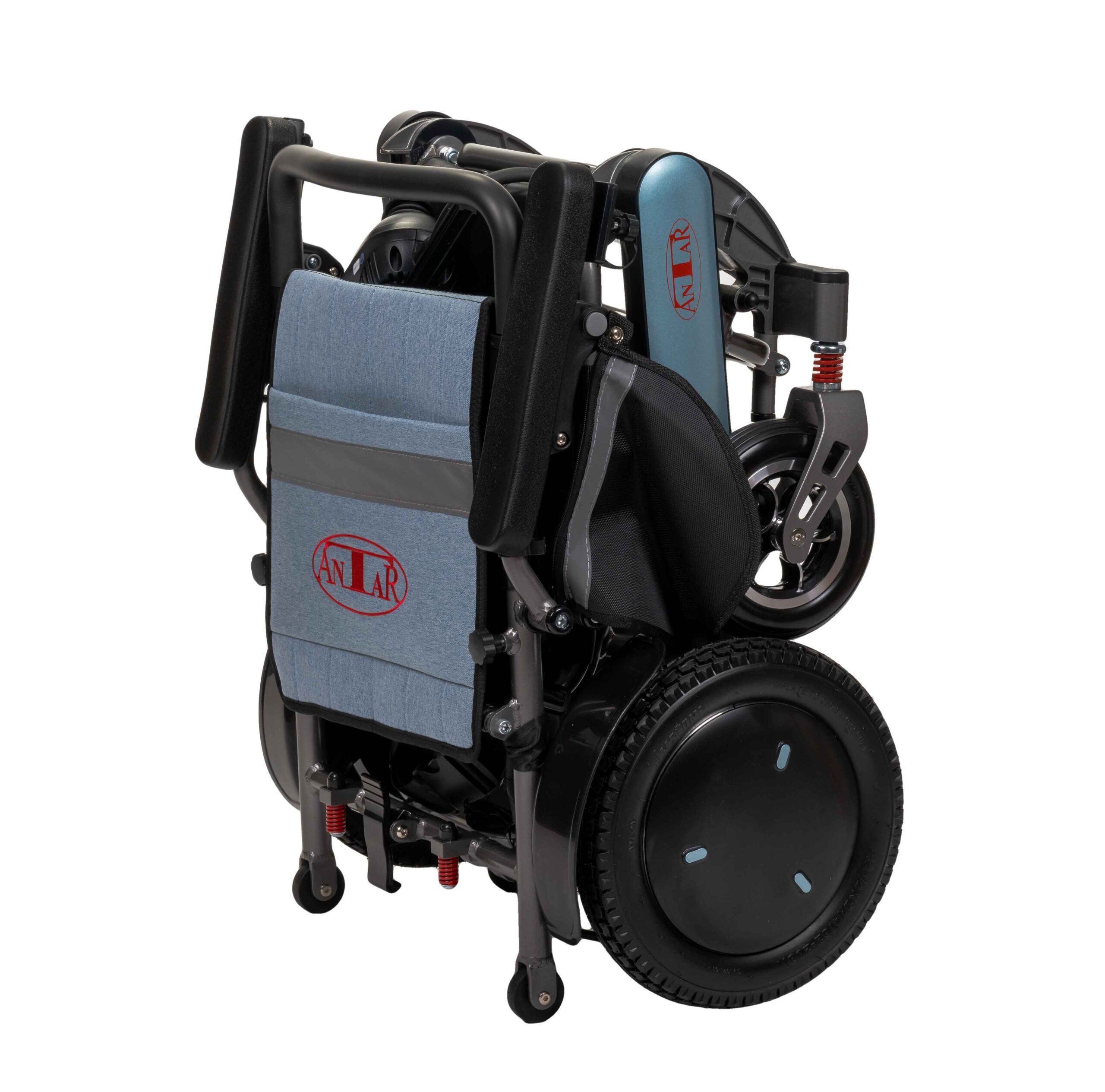 Antar Elektrorollstuhl faltbarer Aluminium-Rollstuhl mit Joystick bis 20 km bis 120 kg