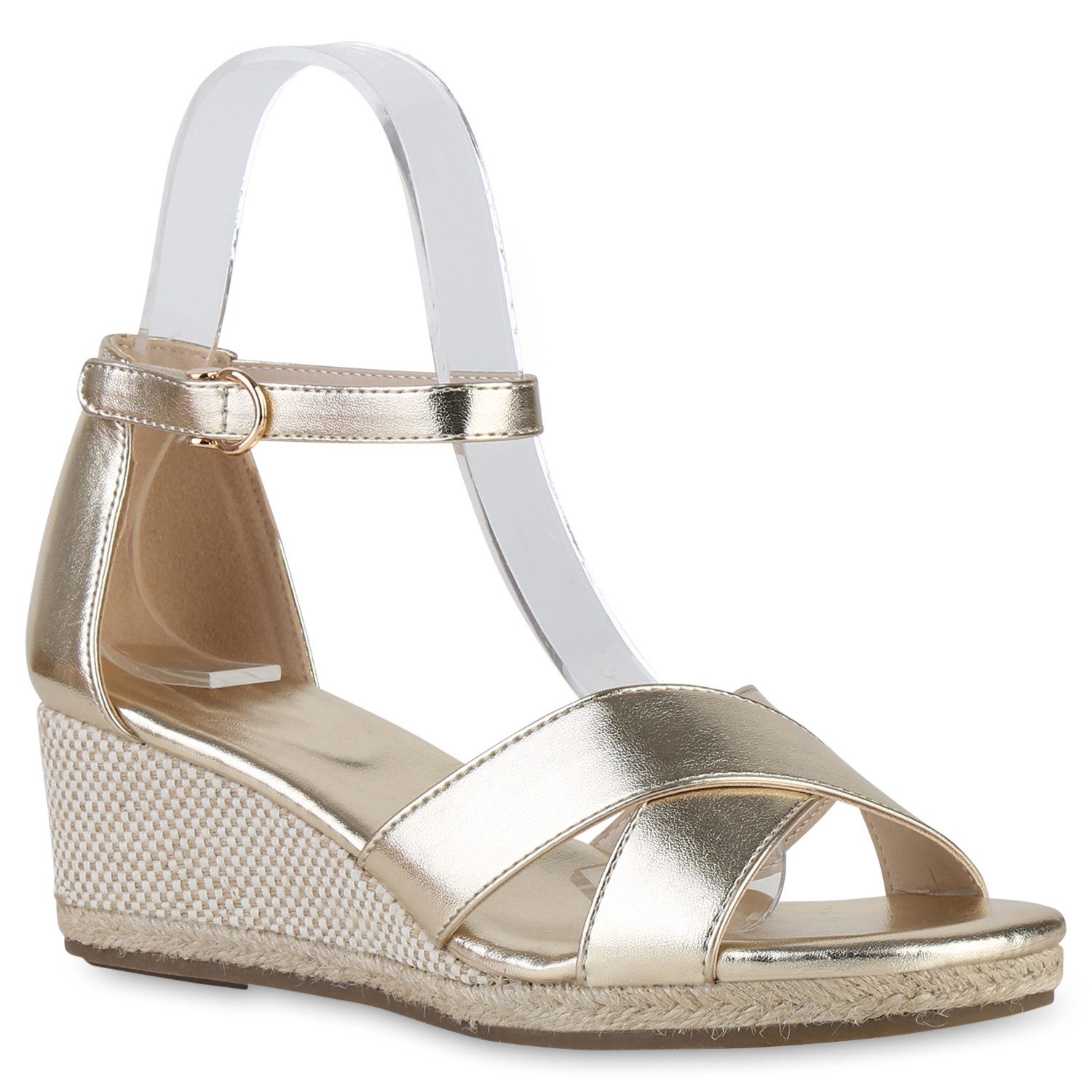 841127 Keilsandalette