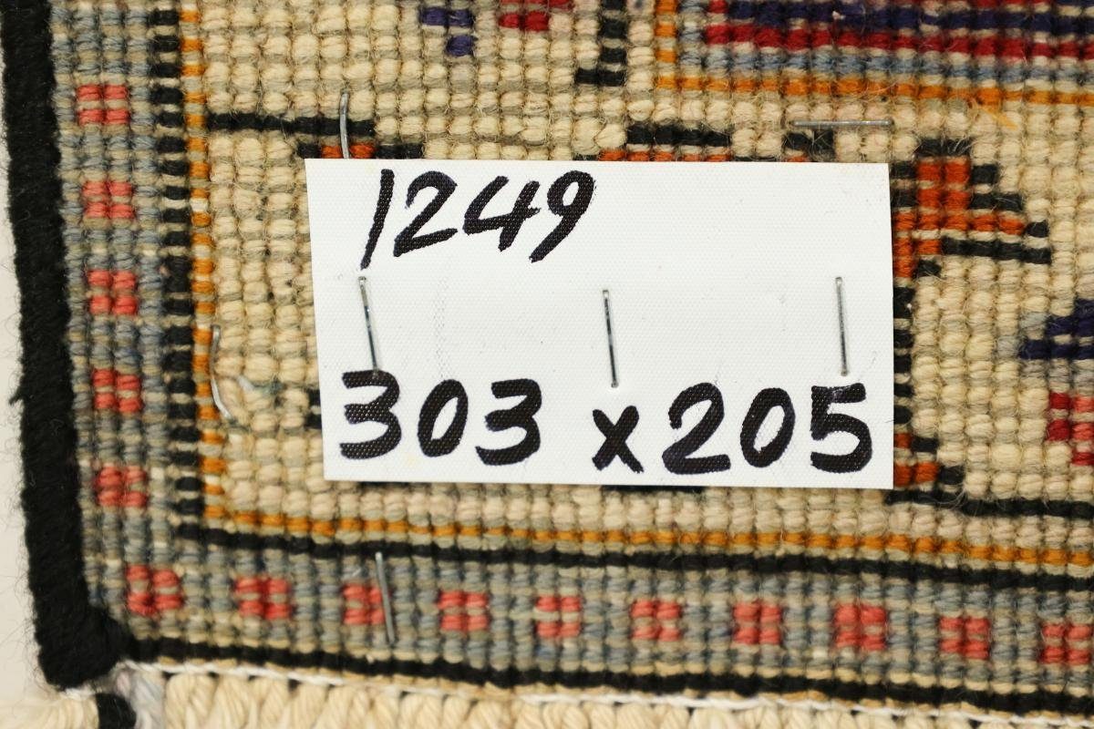 Handgeknüpfter Höhe: / rechteckig, mm 10 Orientteppich Orientteppich Nain Trading, 204x304 Perserteppich, Täbriz