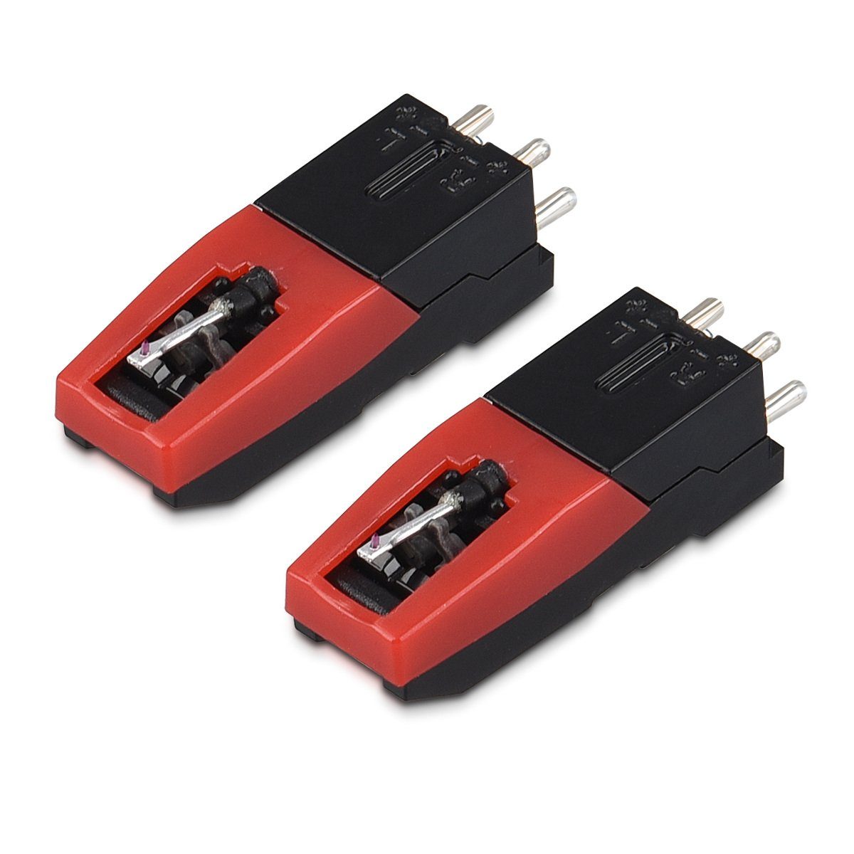 Navaris 2x Ersatz Abnehmer mit Nadel für Проигрыватели - Saphir Spitze Проигрыватели