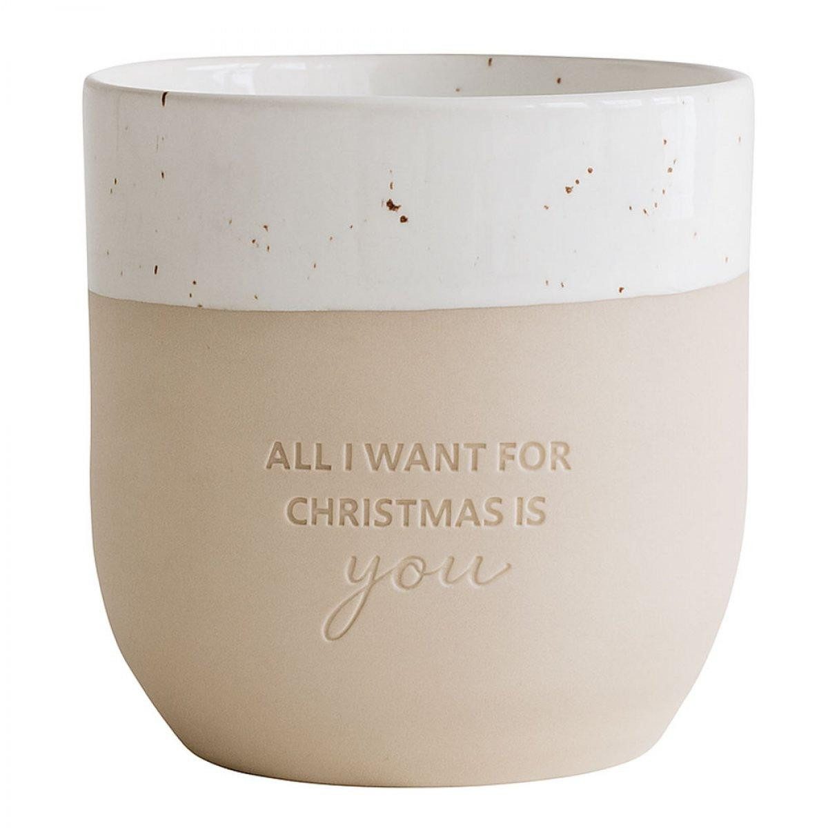 Eulenschnitt Tasse Becher All i want for Christmas (Limitierte Edition)