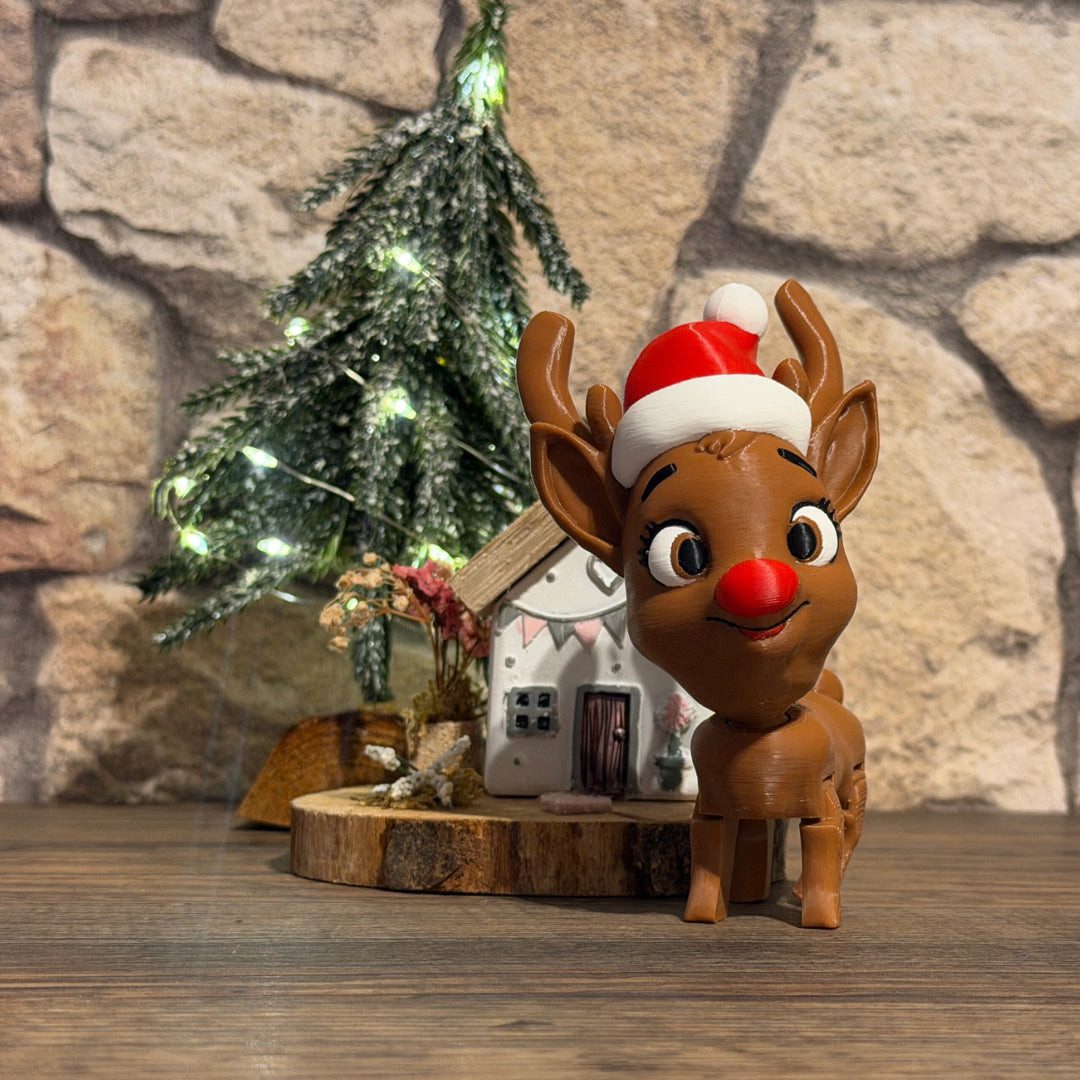 Dekofigur Santa Rentier