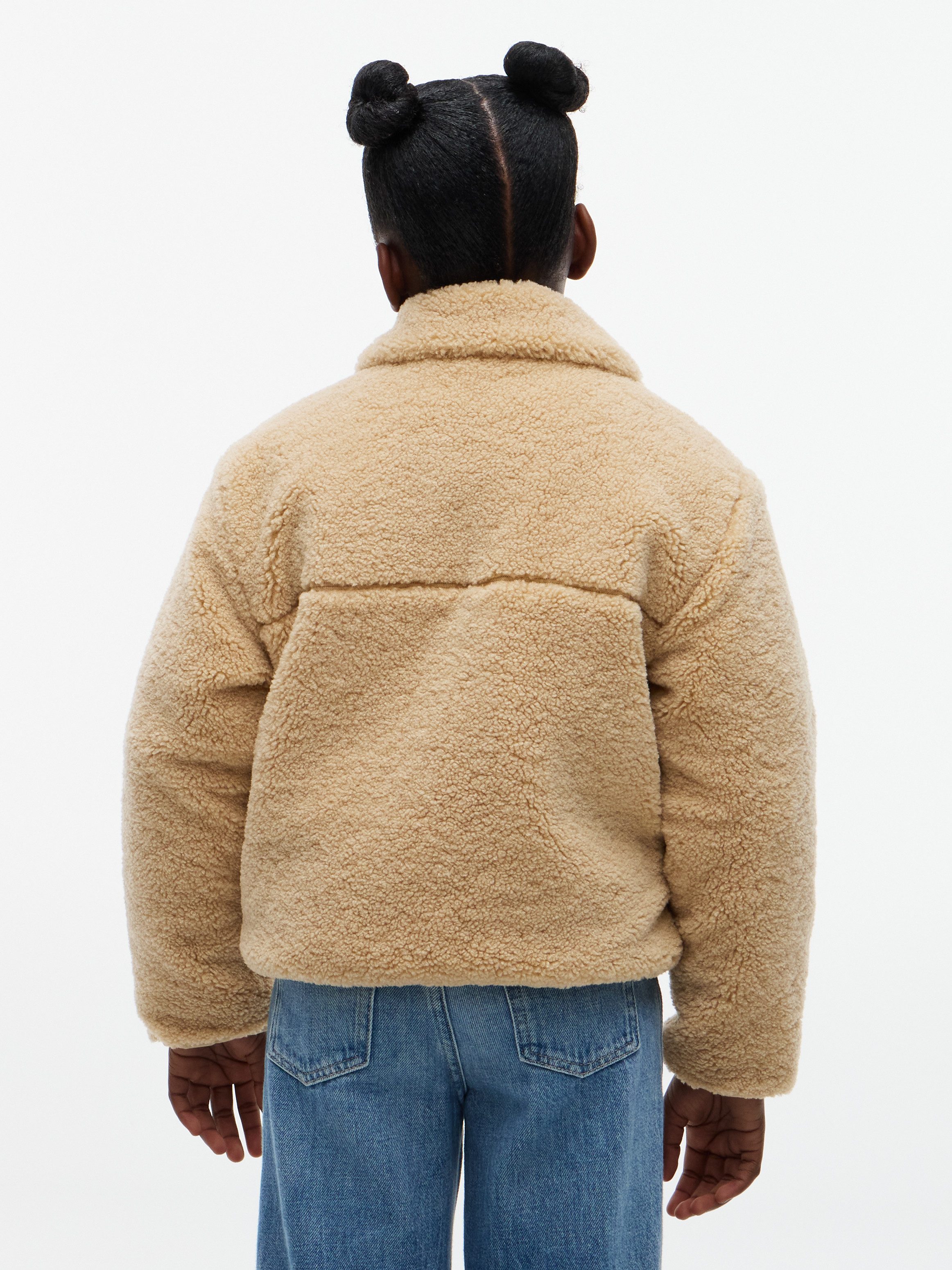 Tommy Hilfiger Plüschjacke TEDDY JACKET Plüschqualität, Regular Fit, Kinder bis 16 Jahre
