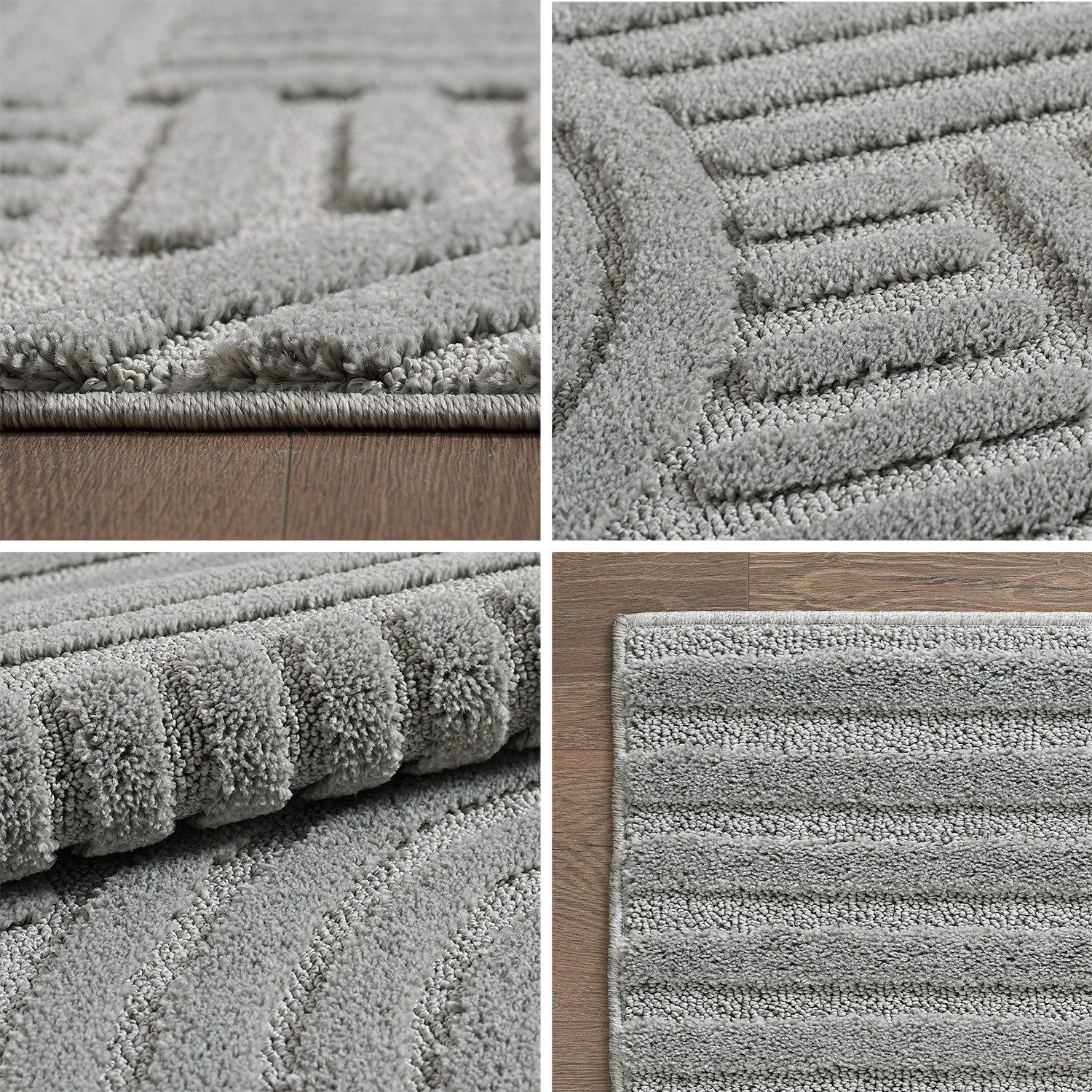 SIMPEX24 Designteppich Skandinavischer Boho, Rechteckig, Höhe: 8 mm, Teppich Wohnzimmer, Schlafzimmer, Gästezimmer