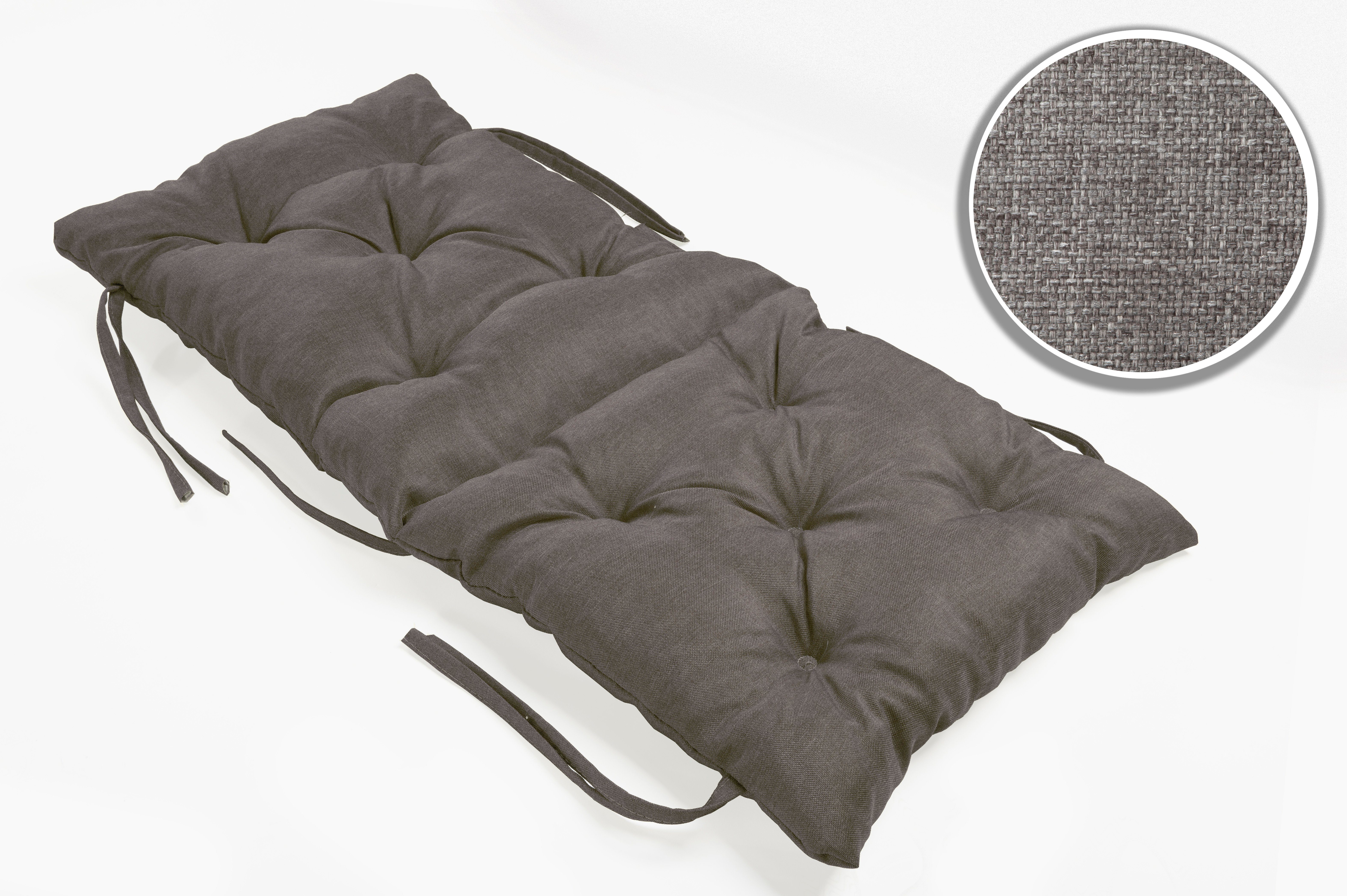 sunnypillow Bankauflage Bankauflage Stuhlkissen viele Farben und Größen zur Auswahl, 50x50x50cm grau