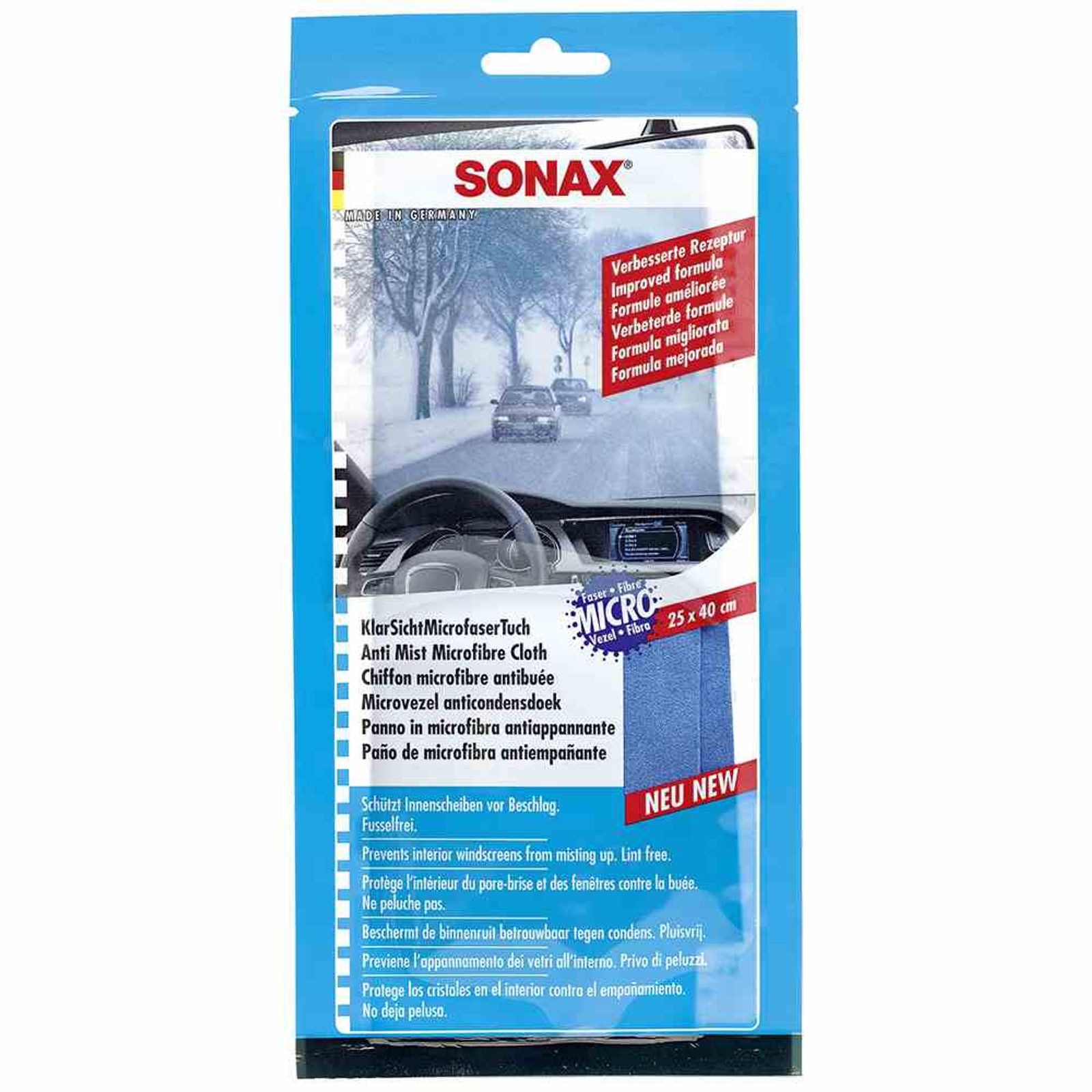 Sonax KlarSichtMicrofaserTuch 25x40 cm Reinigungstuch