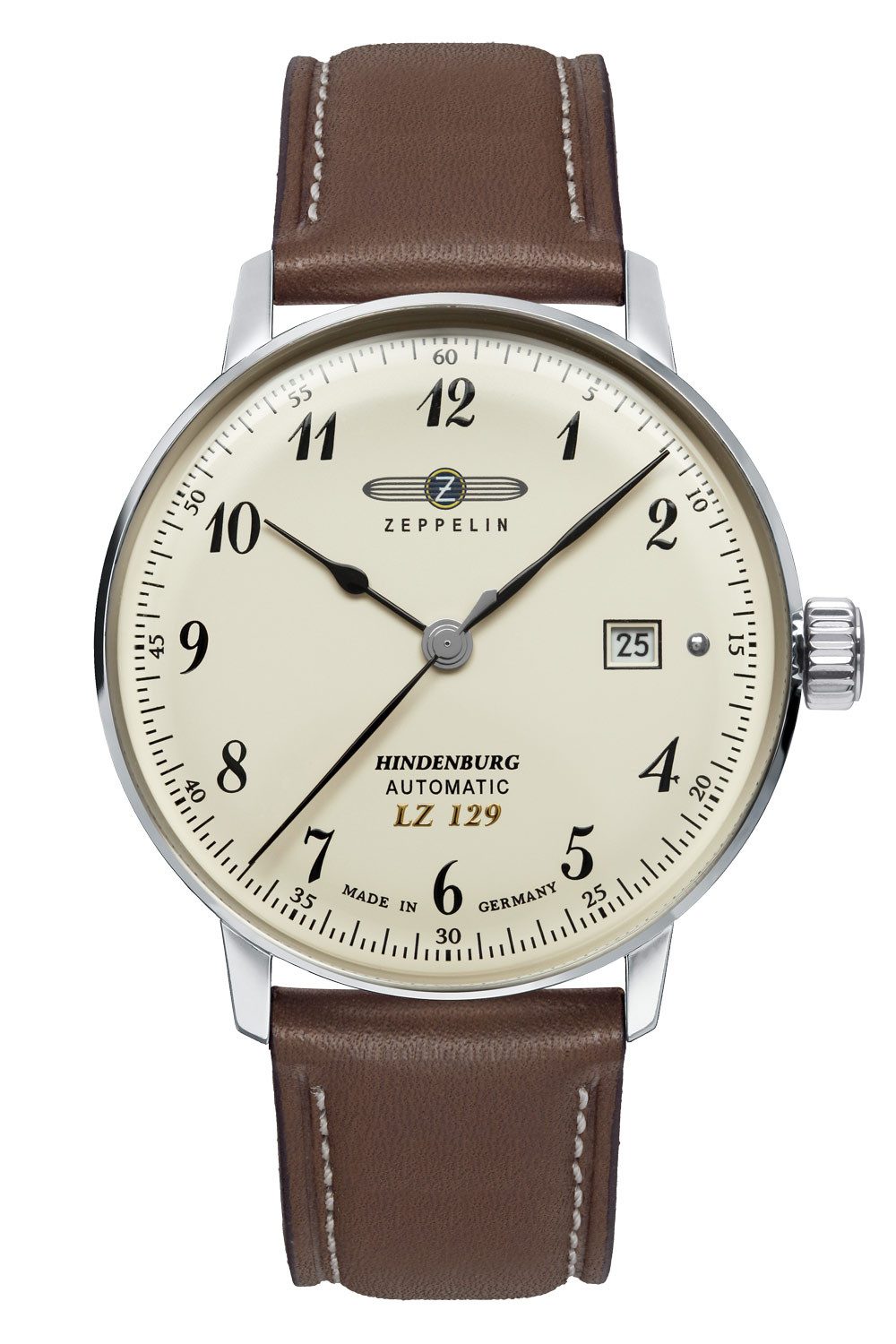ZEPPELIN Automatikuhr für Hindenburg LZ129 Braun/Beige