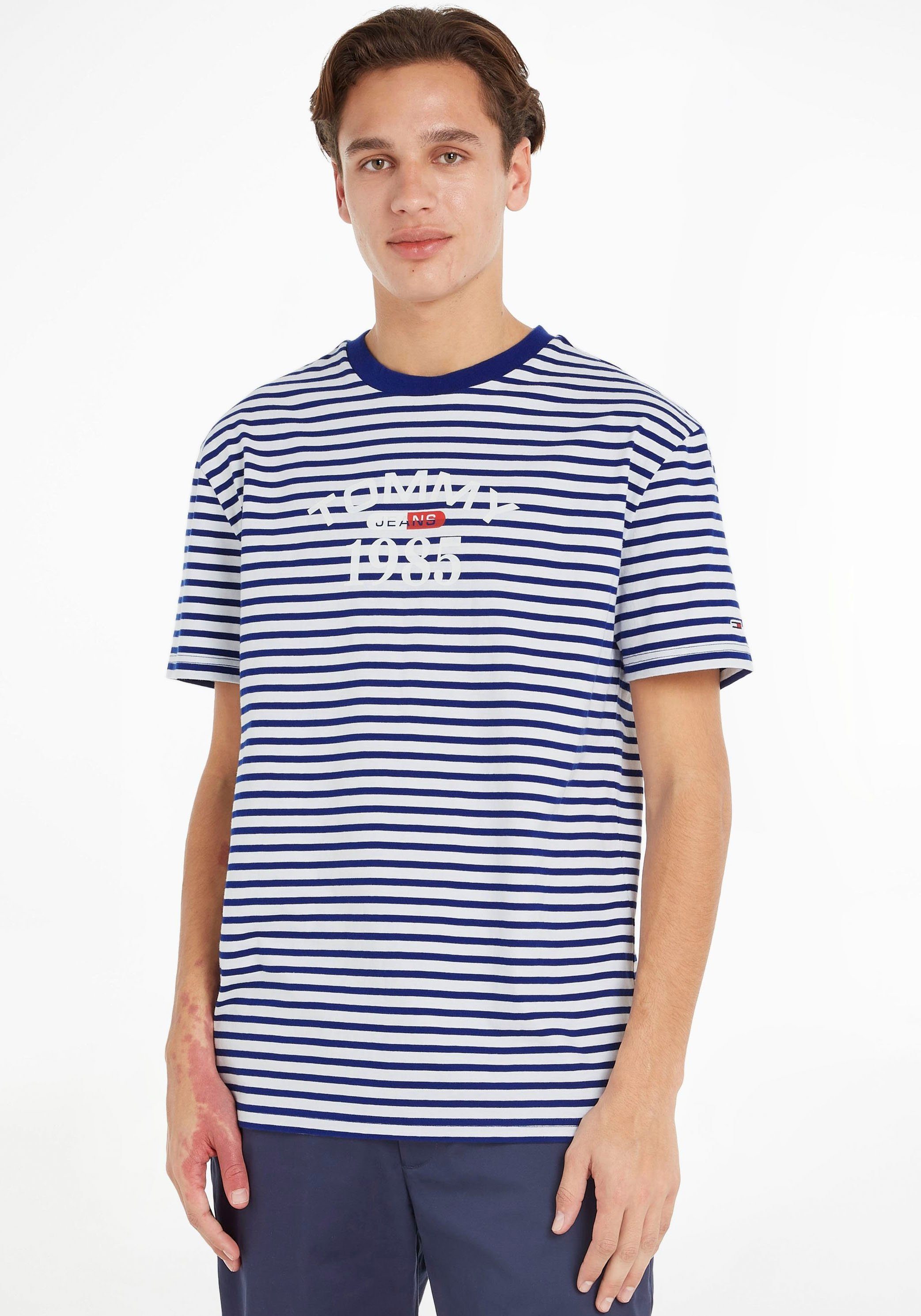 Tommy Jeans T-Shirt TJM CLSC GRAPHIC STRIPE TEE Navy Voyage / Multi