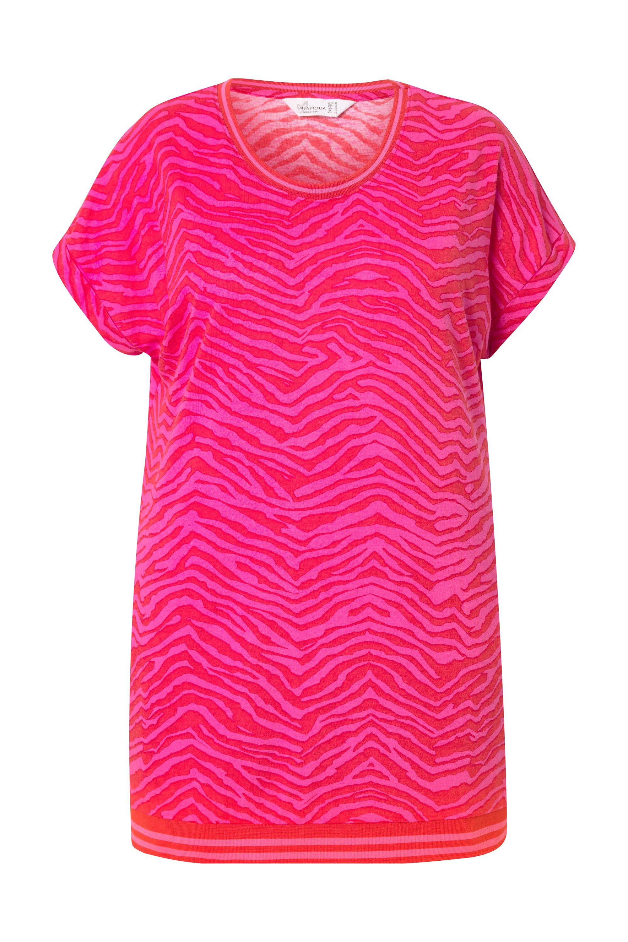 MIAMODA T-Shirt T-Shirt oversized Zebra Rundhals günstig online kaufen