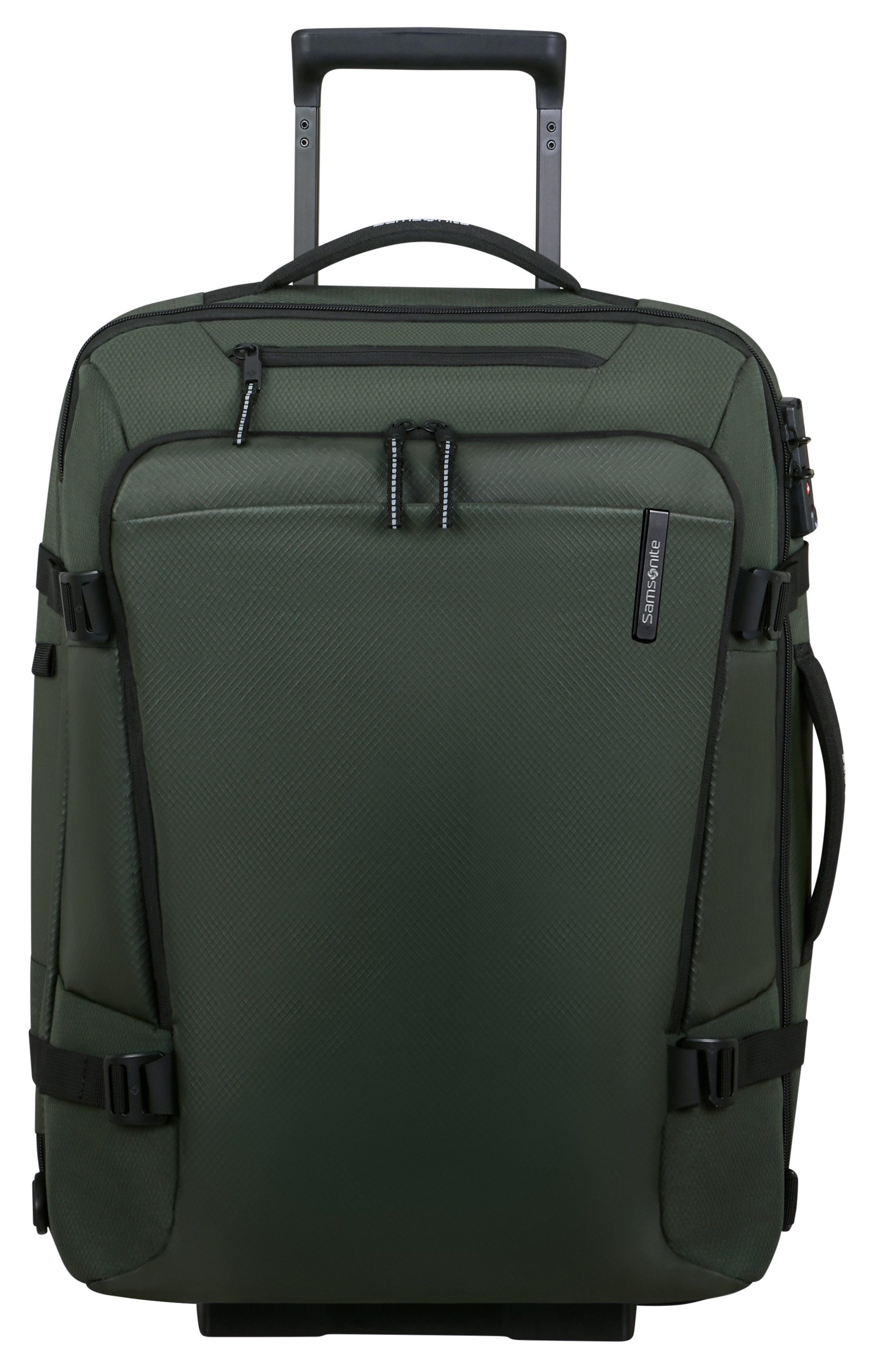 Samsonite Reisetasche ARMOX, 55 cm, Duffle mit Rollen TSA-Schloss Packgurte Trolley-Gestänge