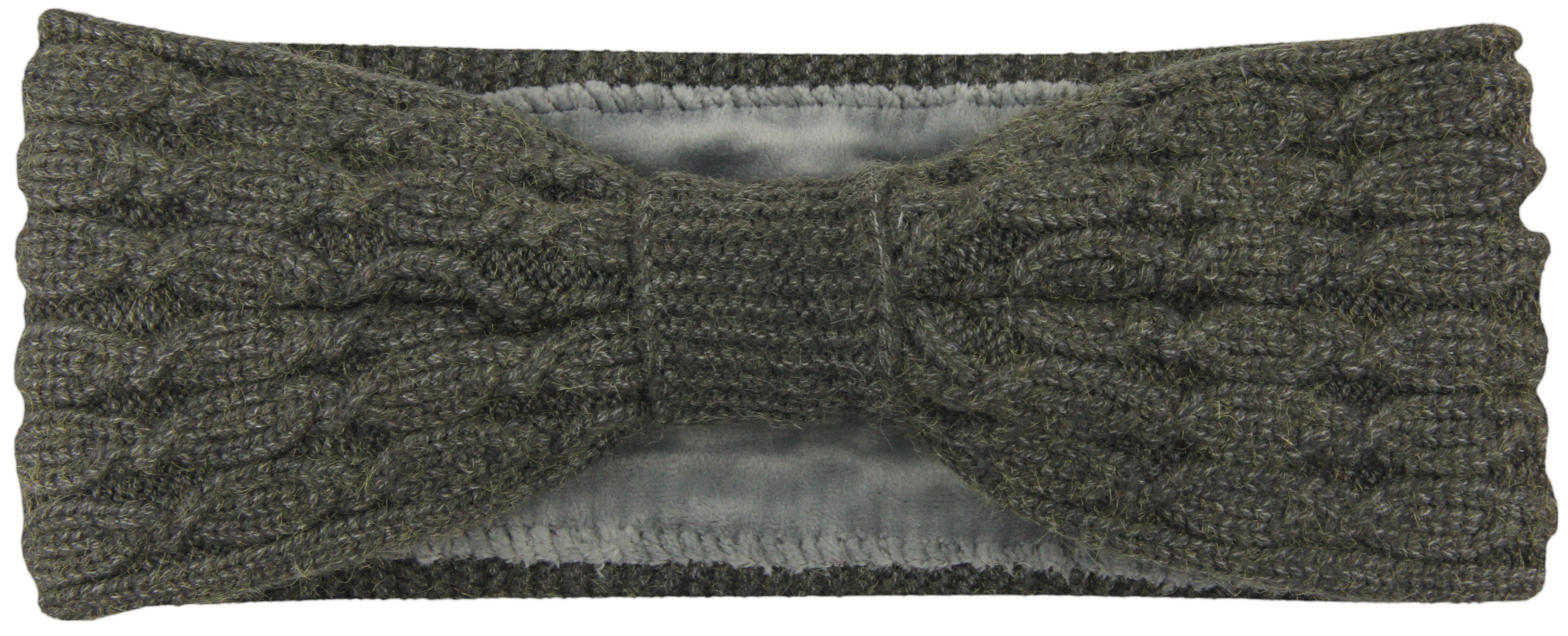 Frentree Stirnband Damen, Strick Haarband im Twist Knoten Schleife Design, Ohrenschützer Mädchen mit weichem Fleece Innenfutter