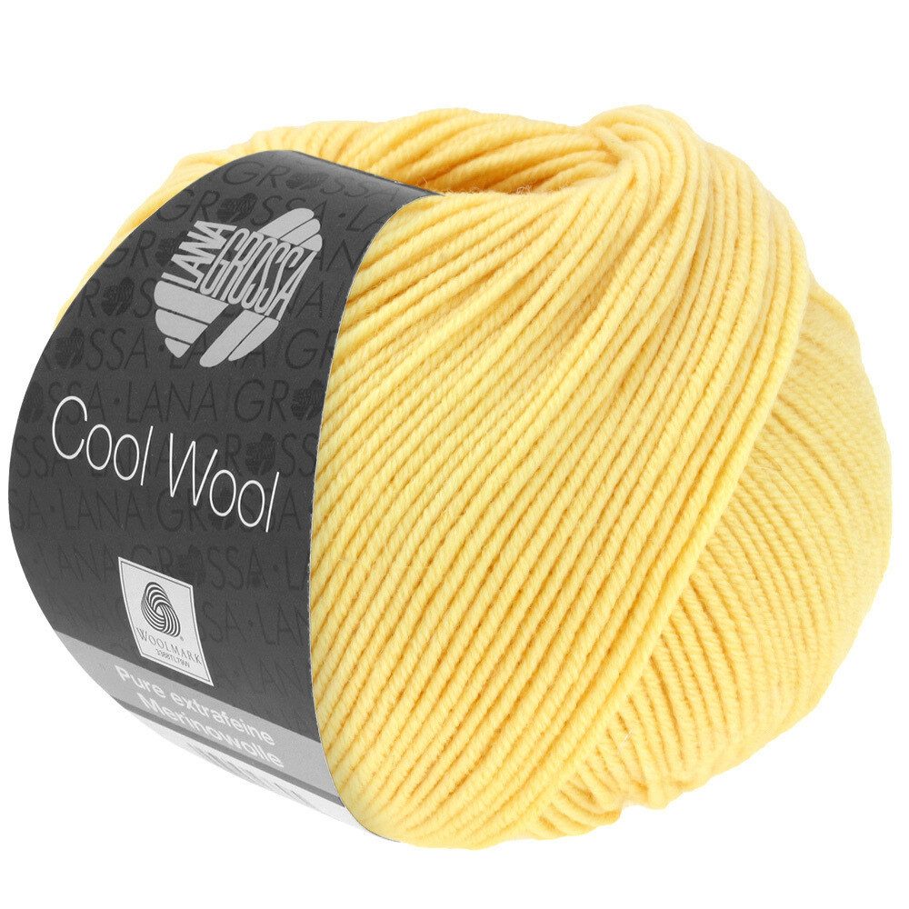 LANA GROSSA COOL WOOL pflegeleichtes Strickgarn extrafeine Merinowolle Häkelwolle, 160 m (Strickgarn aus extrafeiner Merinowolle, kuschelig weich und pflegeleicht), 50 g