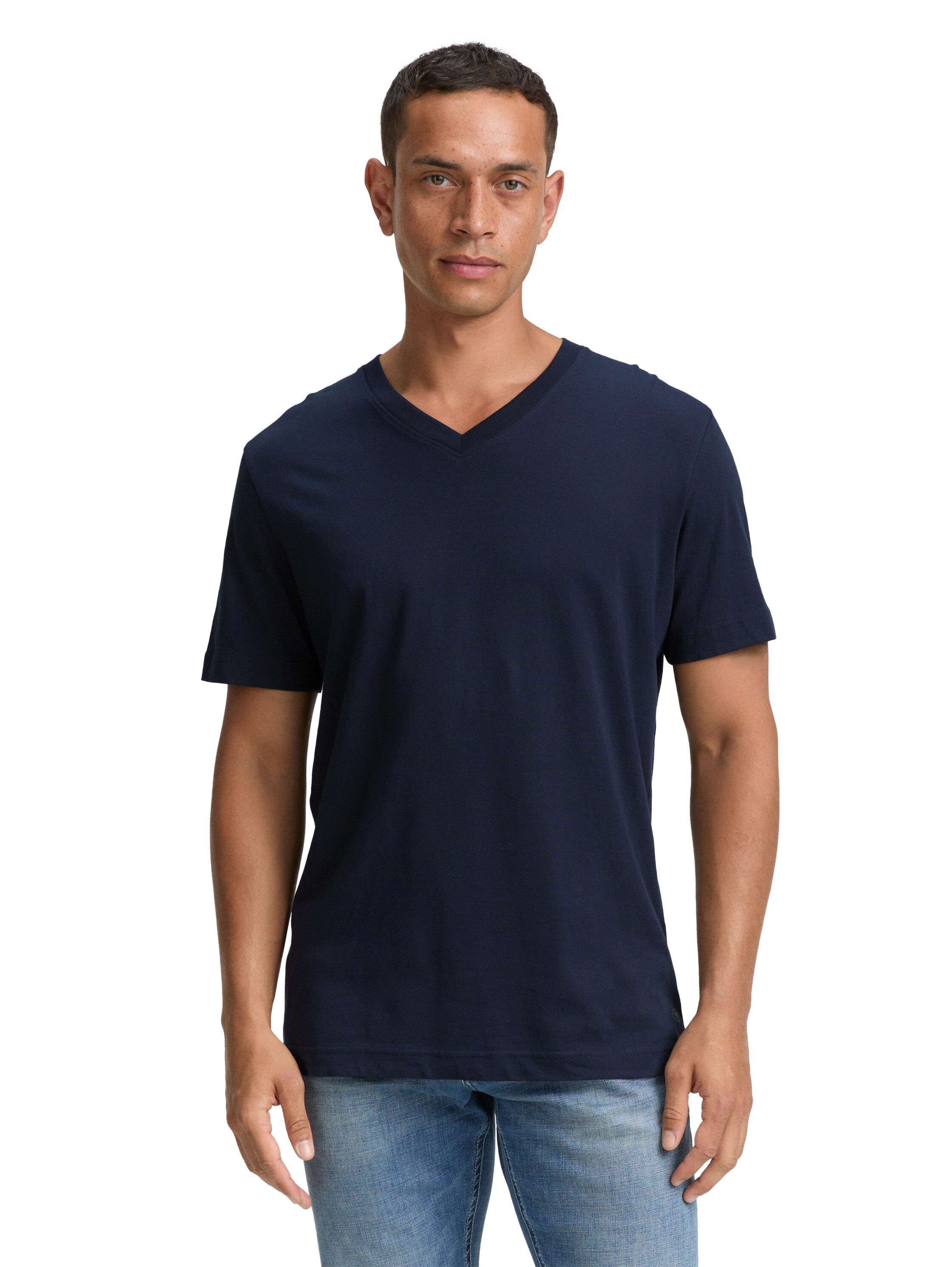 TOM TAILOR T-Shirt T-Shirt (im 2er Pack) T-Shirts mit V-Ausschnitt im 2er-Pack – Bild 2 von 5