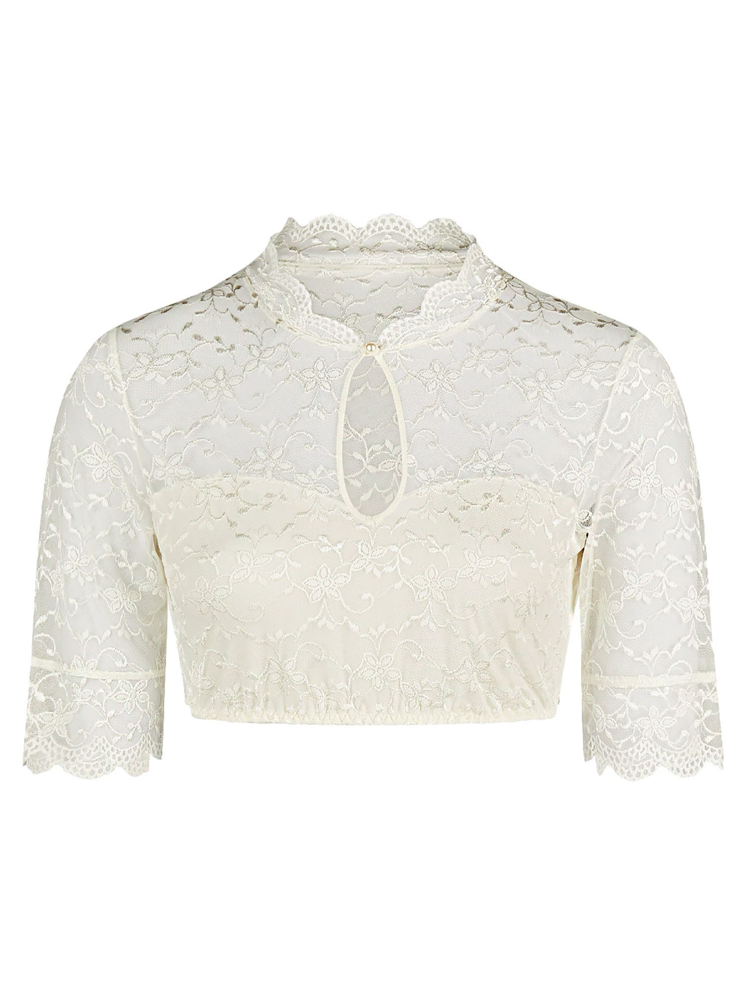 Nina Von C. Dirndlbluse Dirndlbluse halbarm Annette (Stück, 1-tlg)
