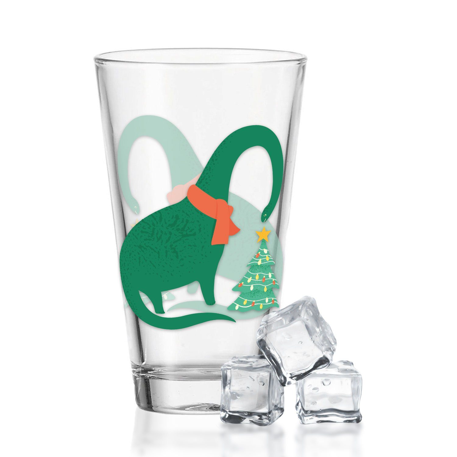 GRAVURZEILE Glas mit UV Druck Weihnachtsmotiv - Santalanghals, Weihnachtsdeko - Geschenke für Jungen und Mädchen, Zur Weihnachtszeit zum Wichteln und als Geschenk für Kinder