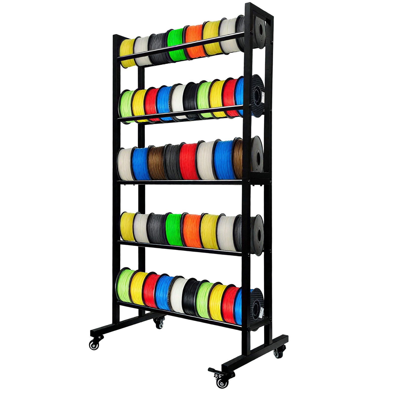 TWSOUL Standregal 3D-Drucker Filament Lagerregal mit Rädern 5 Ebenen, bis 2 günstig online kaufen