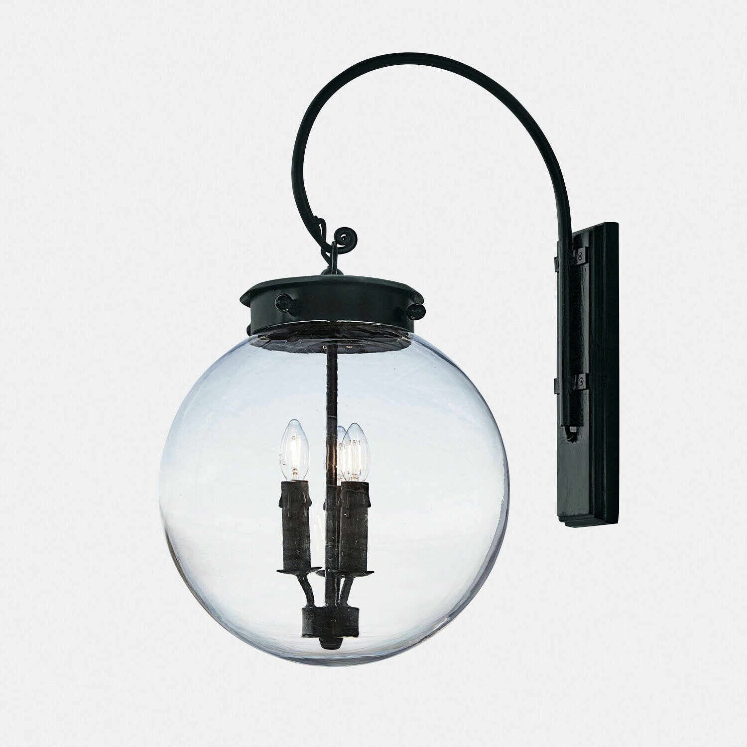 Mirabeau Außen-Wandleuchte Außenwandlampe Serenaro antikschwarz