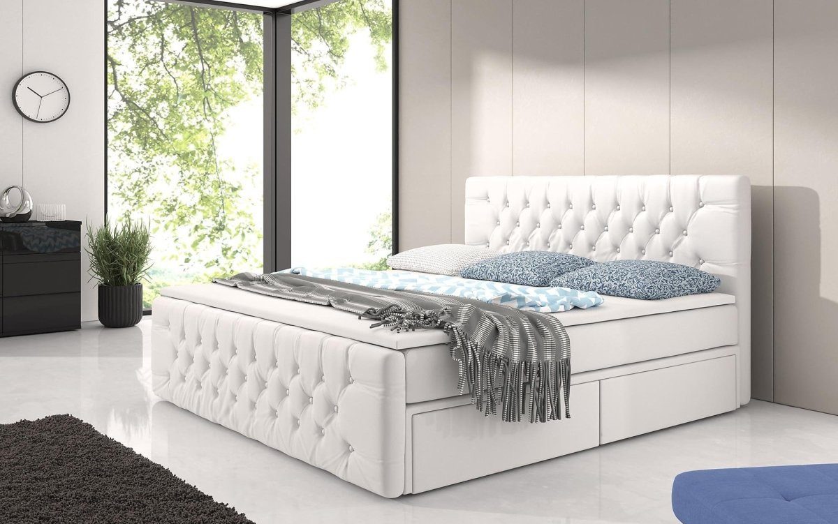 Luxusbetten24 Boxspringbett Bellissimo, mit 4 Schubladen günstig online kaufen