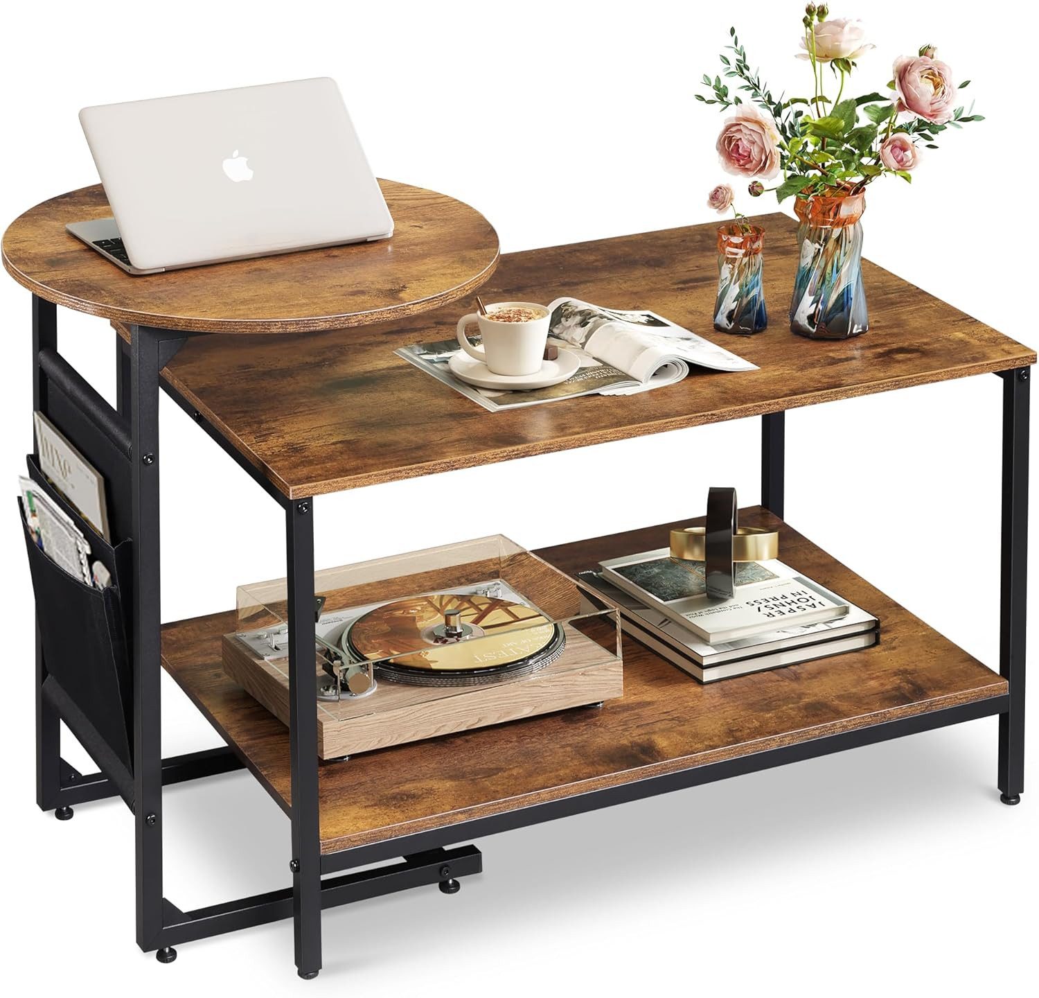 WLIVE Couchtisch 2er Set, Holz-Wohnzimmertisch Stubentisch günstig online kaufen