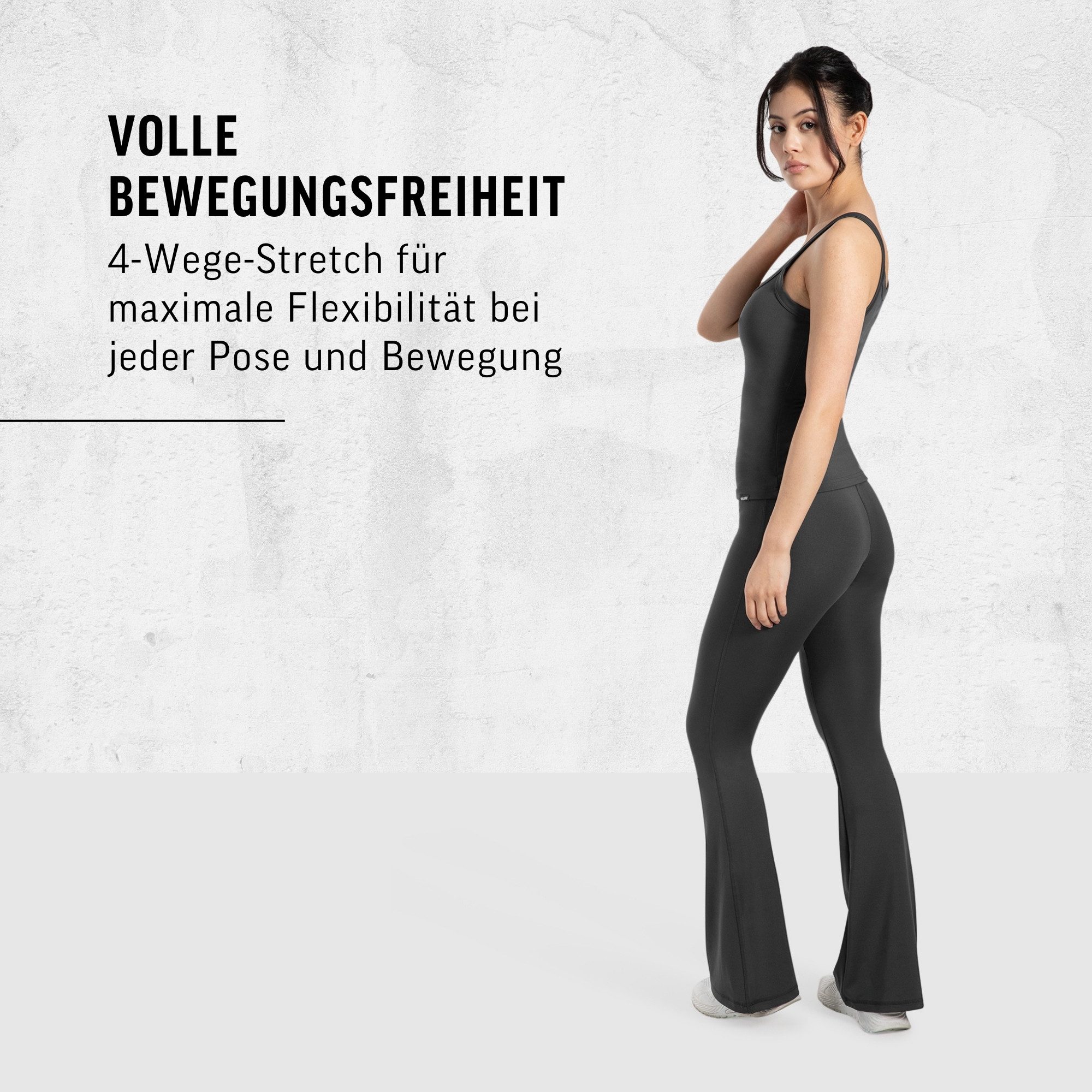 Smilodox Leggings SoftFeel Leonora, Bootcut Yogahose, atmungsaktiv & 4-Wege-Stretch High Waist Freizeithose, weiche Oberfläche, Yoga Pilates Stretching