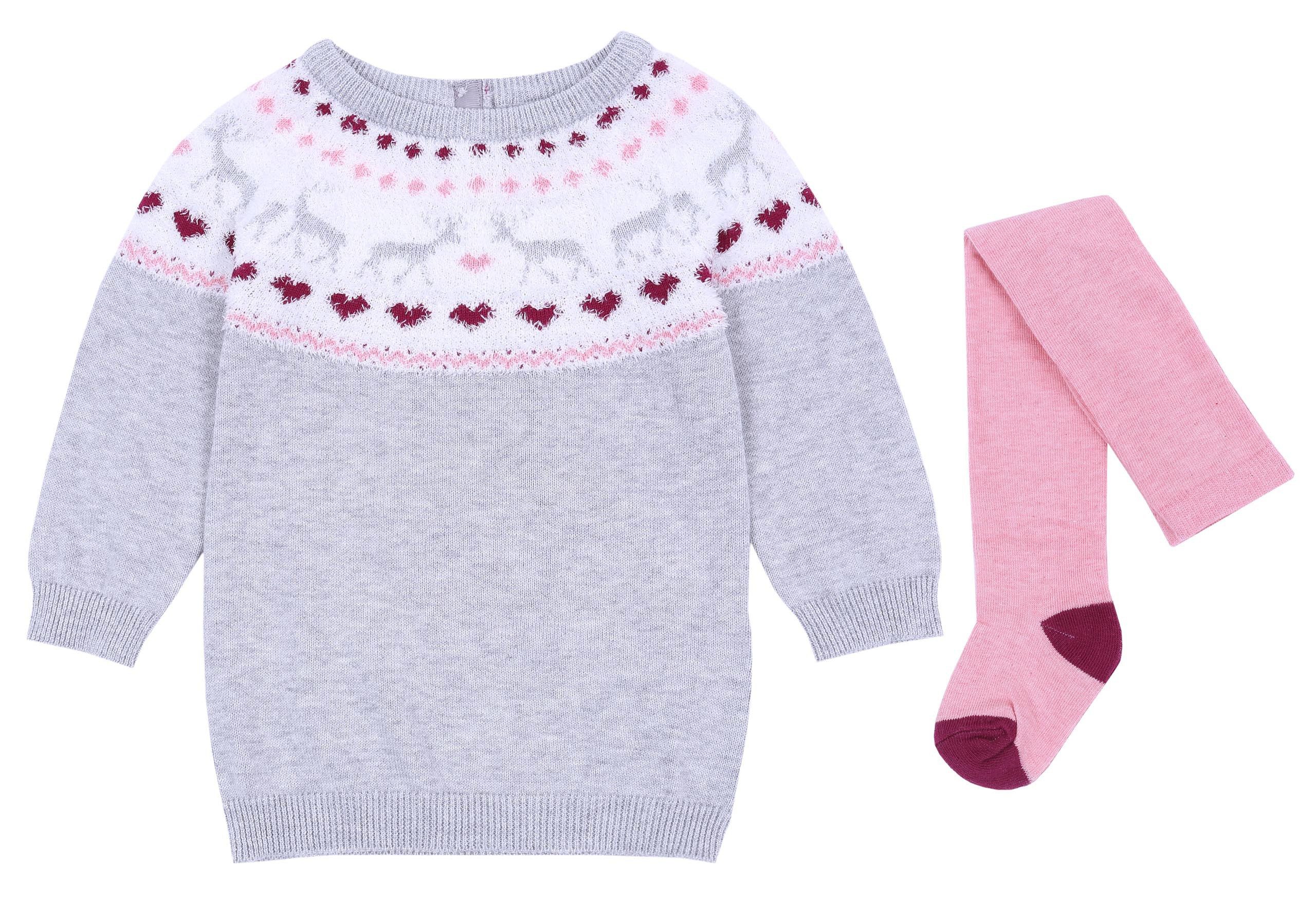 Sarcia.eu Длинные Grauer Пуловеры + Strumpfhose 0-3 Monate