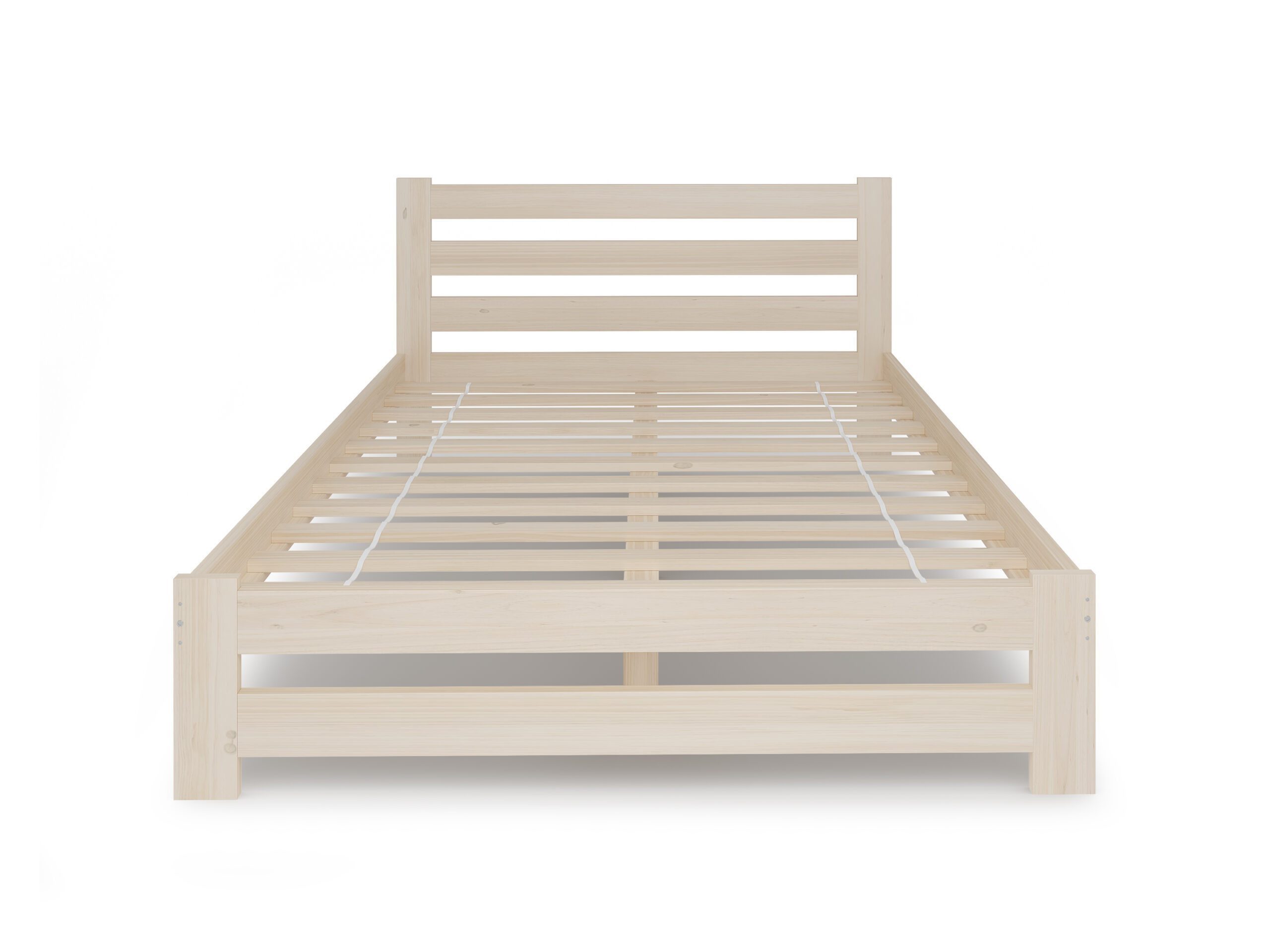 Home Collective Holzbett mit Lattenrost Modern Bett Kiefer Bettgestell Massivholzbett Klassisch (90x200, 120x200, 140x200, 160x200 cm), Doppelbett, Skandi Boho  – Bild 4 von 5