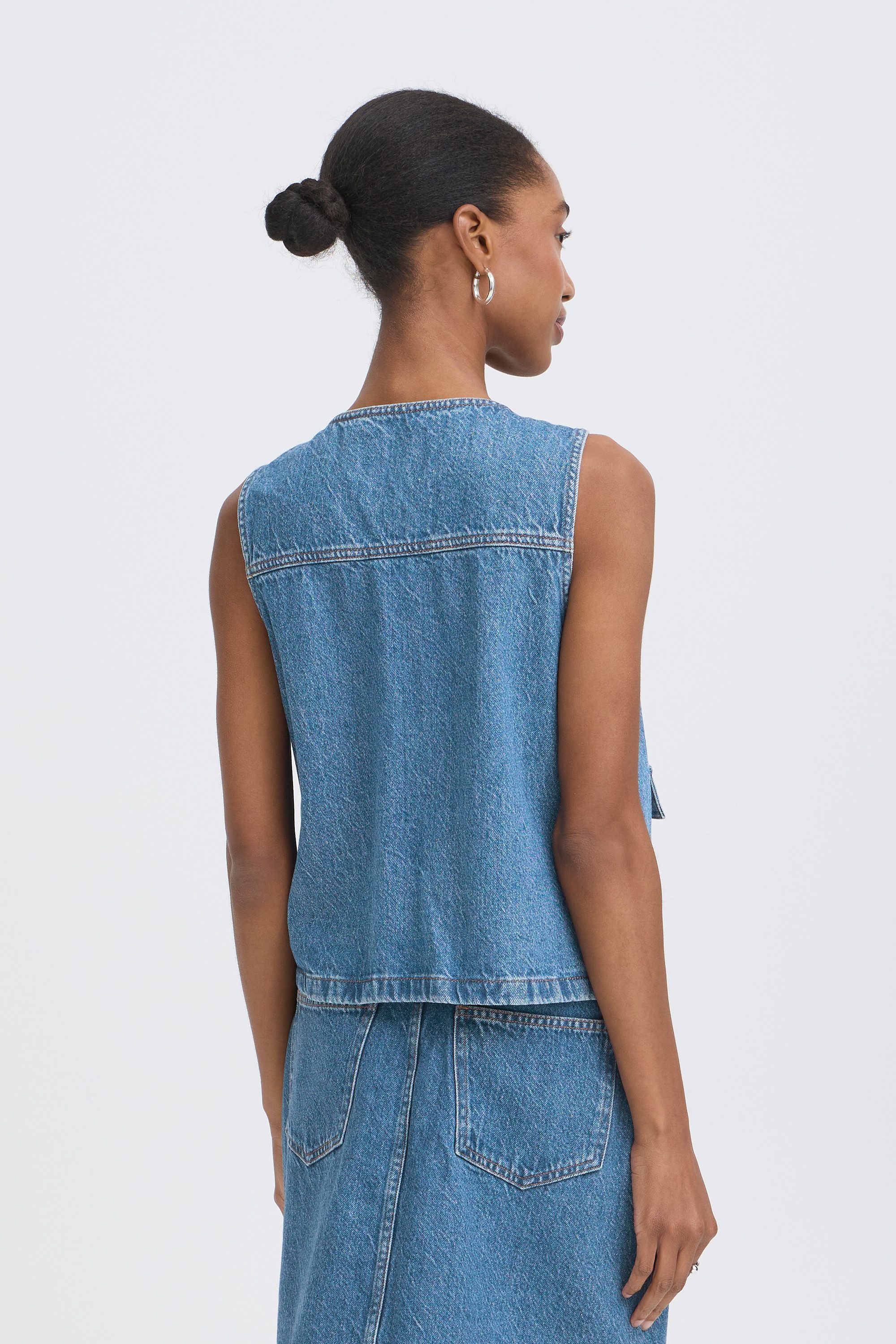 Ichi Shirtweste Denimweste IHPAMILA