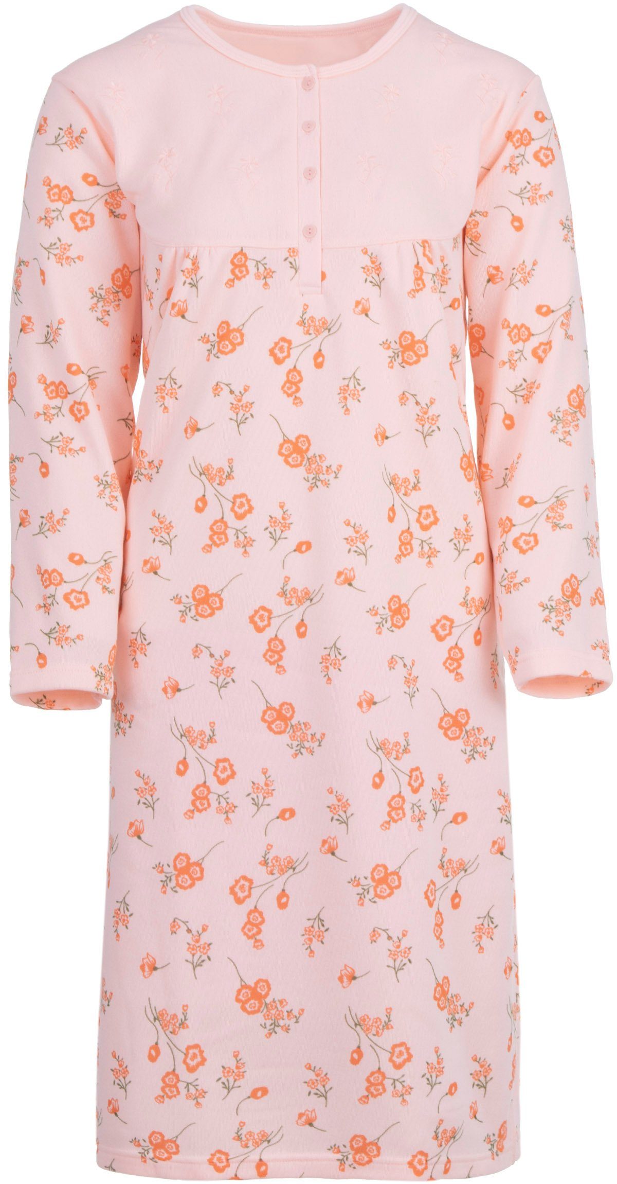 zeitlos Nachthemd Thermo Nachthemd - Blumen günstig online kaufen