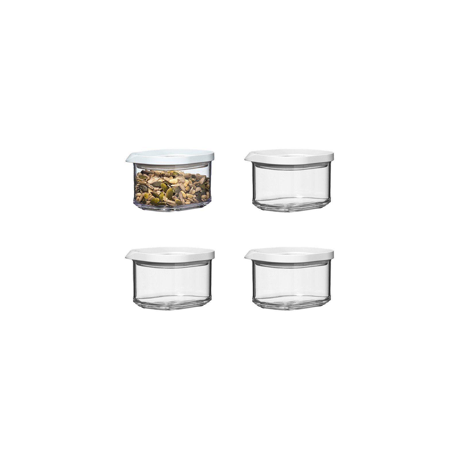 Mepal Vorratsdose Modula Vorratsdose 175 ml 4er Set, Kunststoff, (4-tlg)
