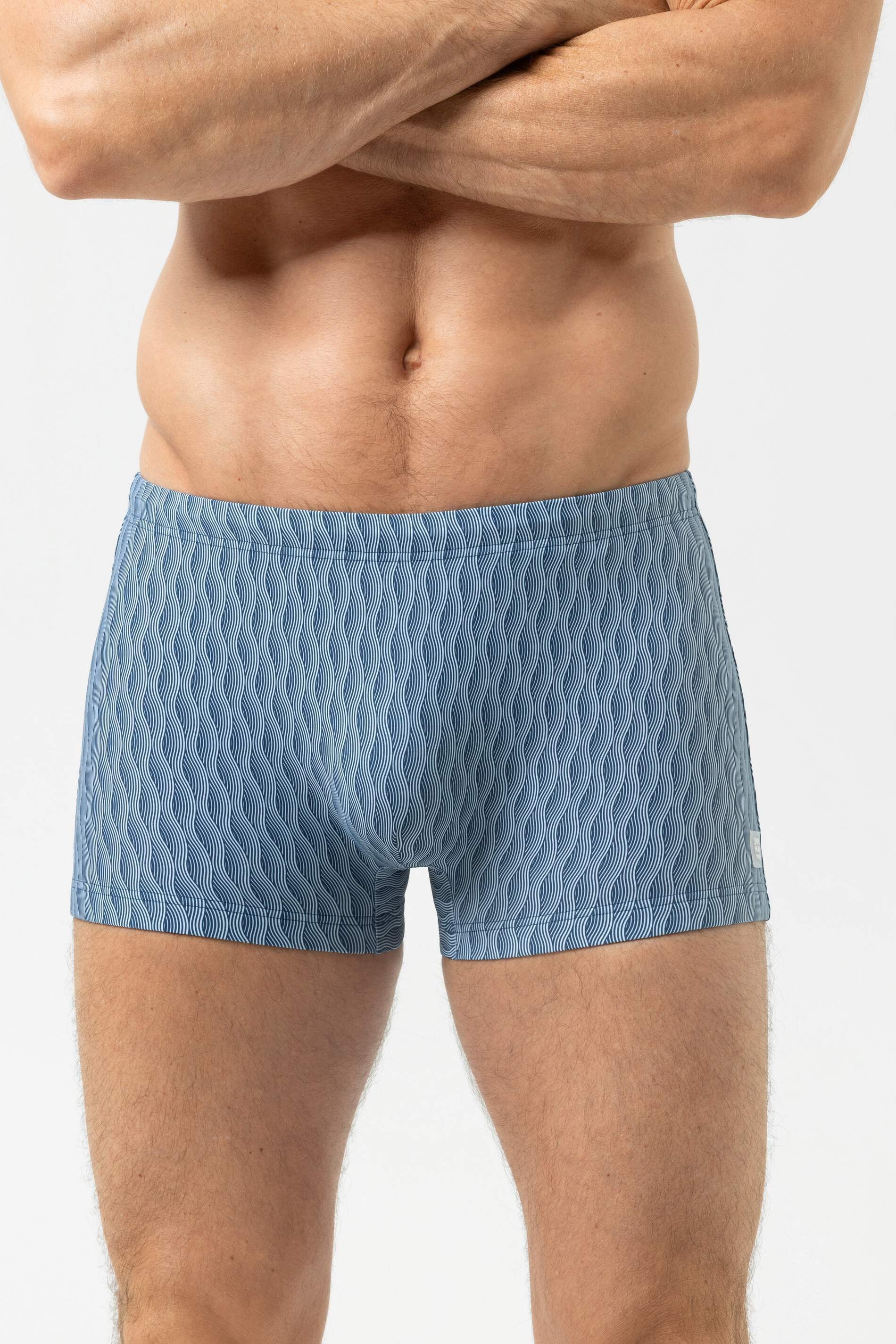 Mey Badeshorts Herren Serie Wave Swing Minimal-Print (1-St) Badeshorts, Streifen-Design, Meerwasser-resistent