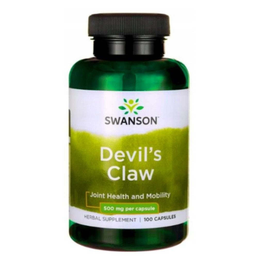 Swanson Health Products Swanson Devils Claw 500mg 100 Kapseln Teufelskralle Kapseln, 81 g