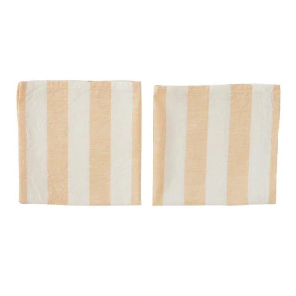 OYOY Serviettenhalter Oyoy Servietten Striped Vanilla (2-teilig)