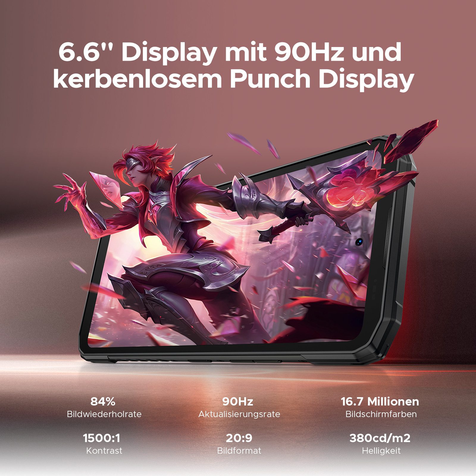 DOOGEE BLADE 20 PLAY AI 5G, 125dB Lautsprecher, Android 15 Smartphone (6.6 Zoll, 256 GB Speicherplatz, 8GB+256GB+2TB, 125dB Lautsprecher, 50MP+20MP, WiFi6/NFC/Face ID)